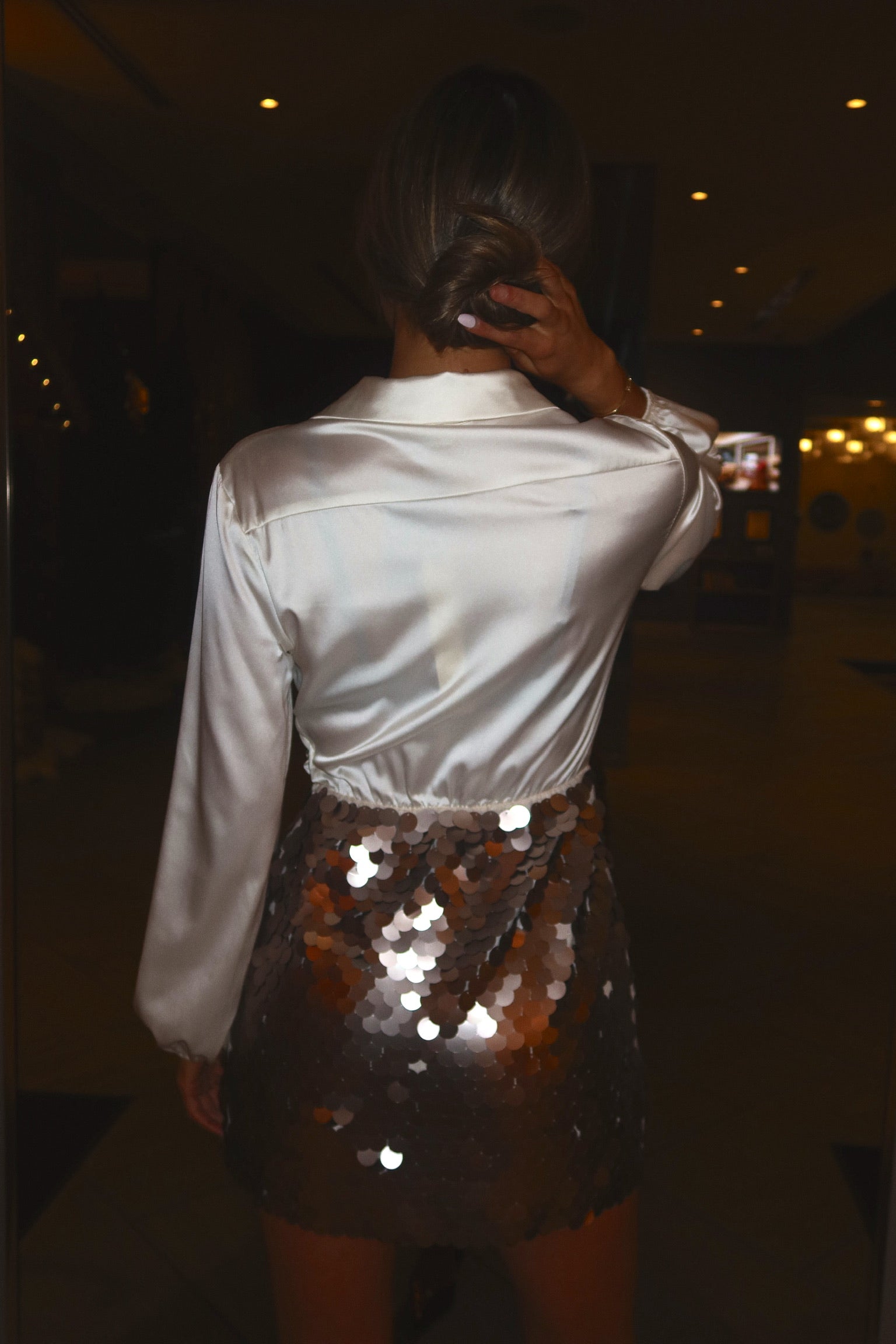 Nora Wrap Sequin Dress