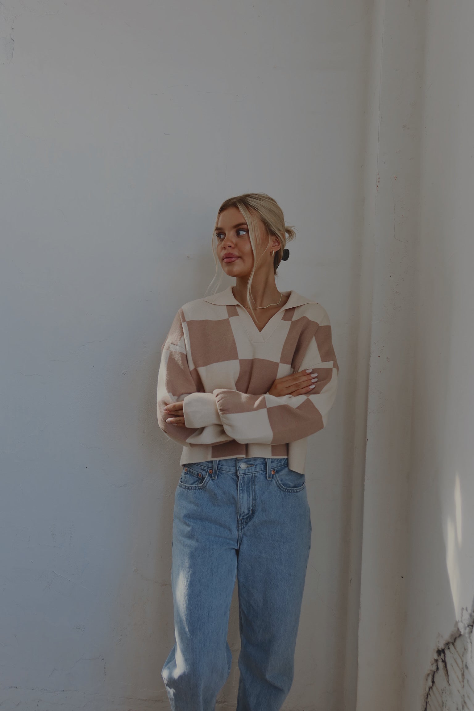 Murphy Checkered Sweater