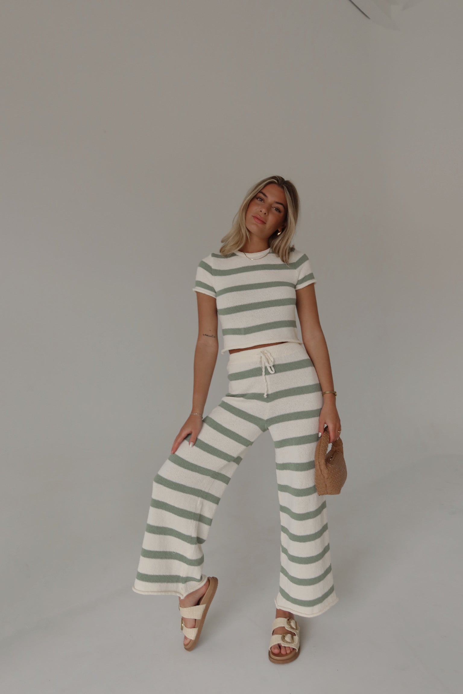 RESTOCKED :Riley Stripe Short Sleeve Top