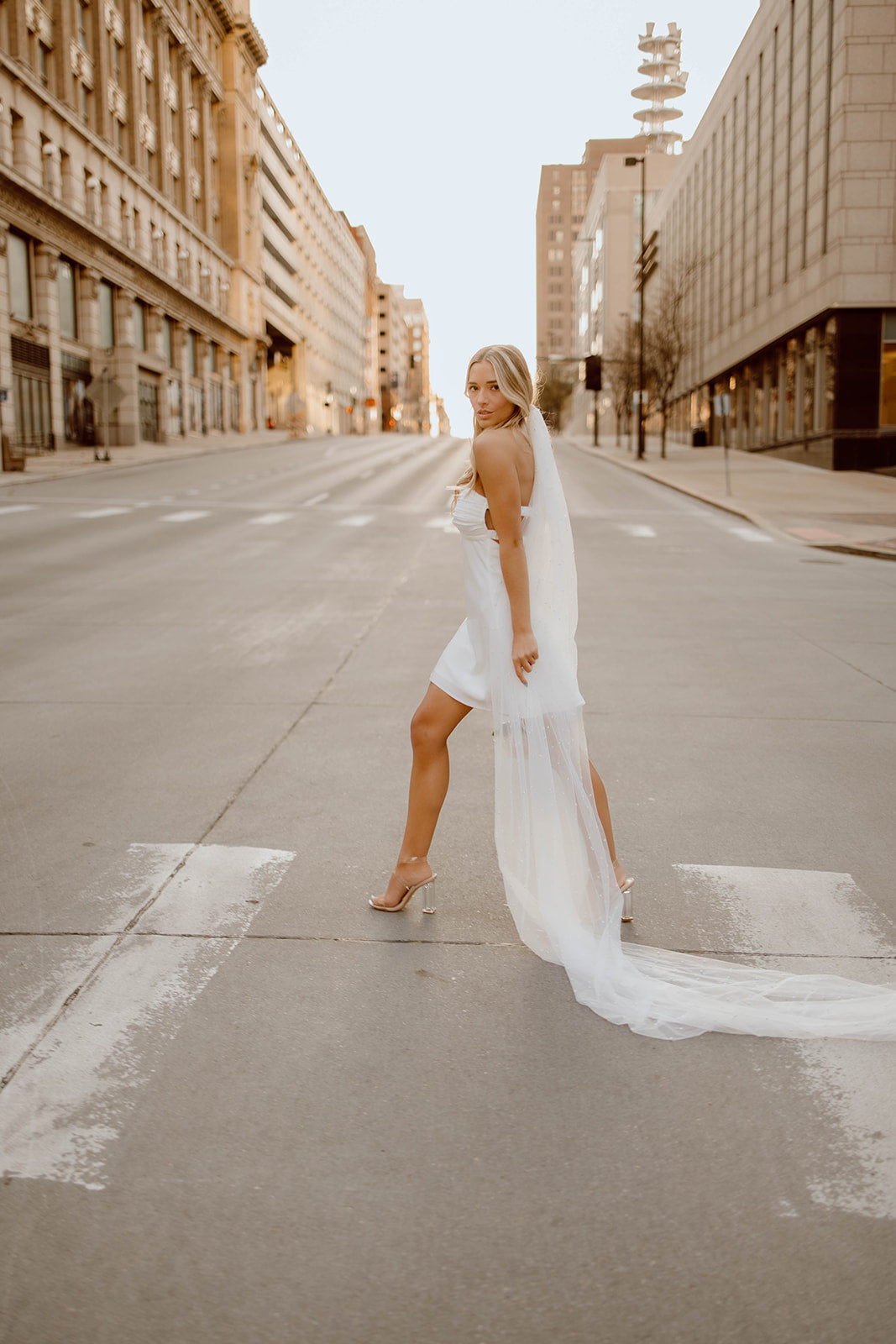 Andrea Strapless Satin Mini Dress