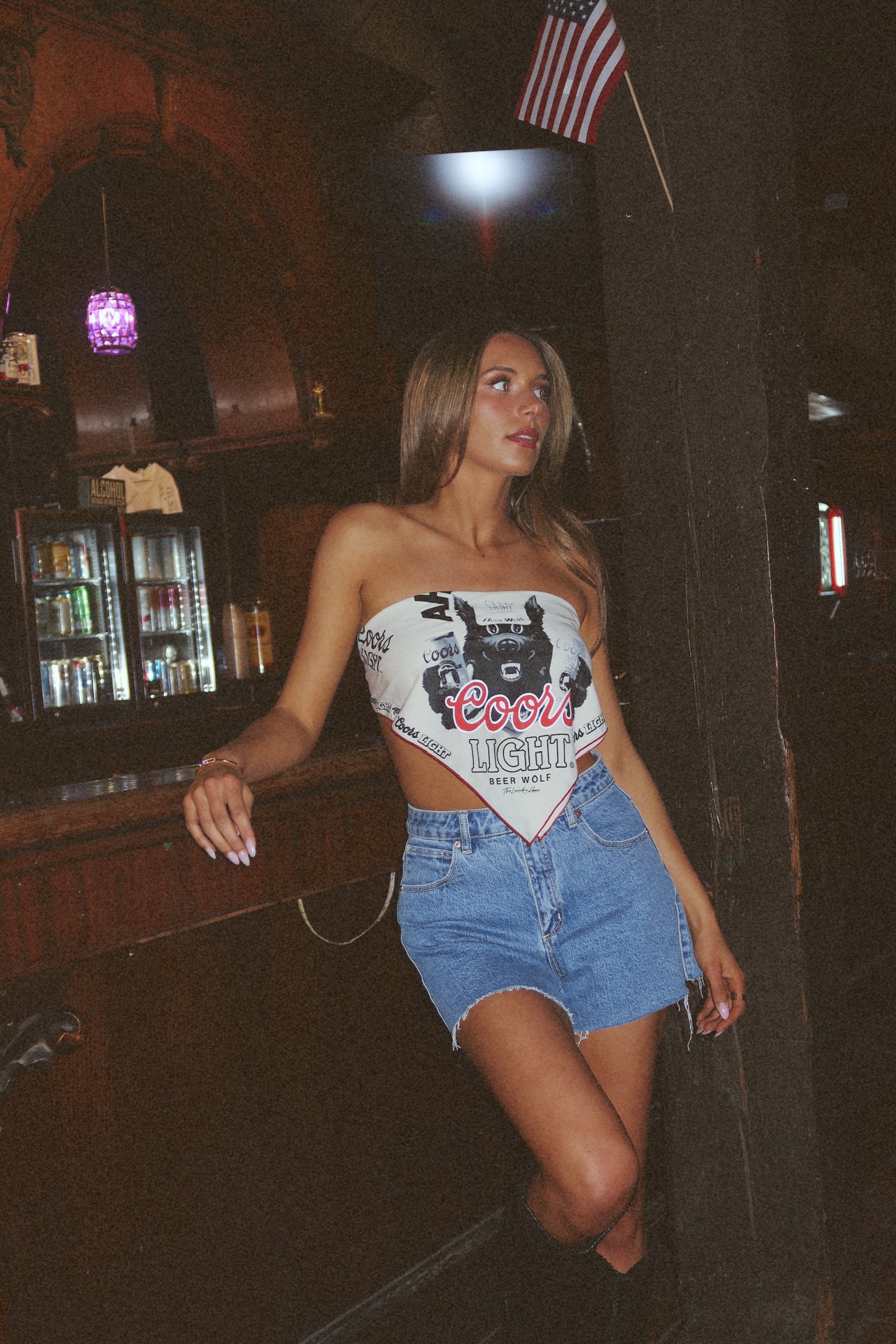 Coors Light Vintage Bandana Top