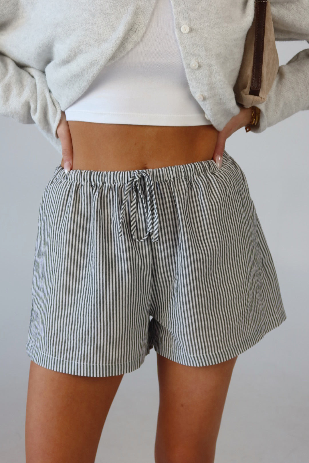 Peyton Pull On Striped Short