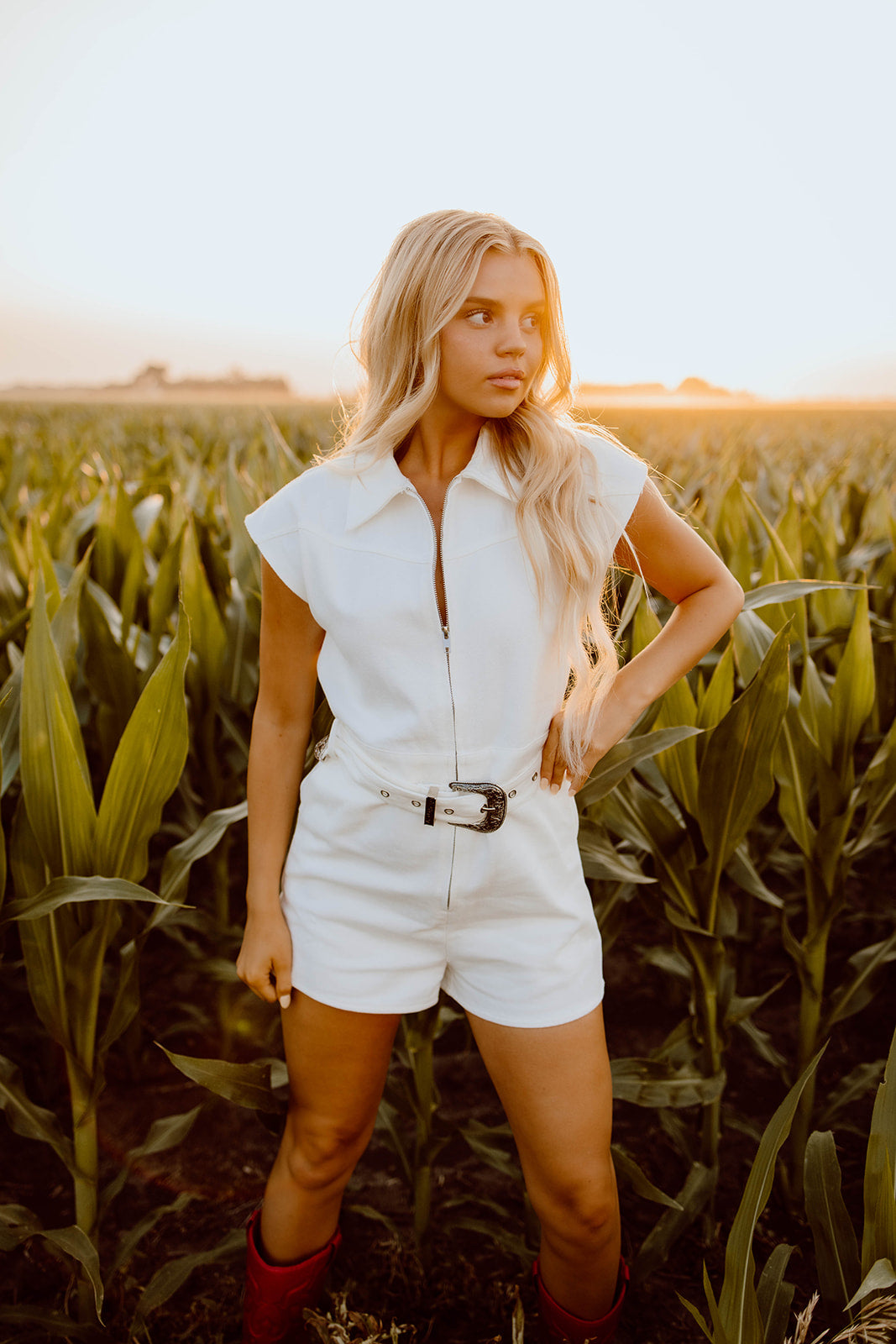 Kaila Denim Romper