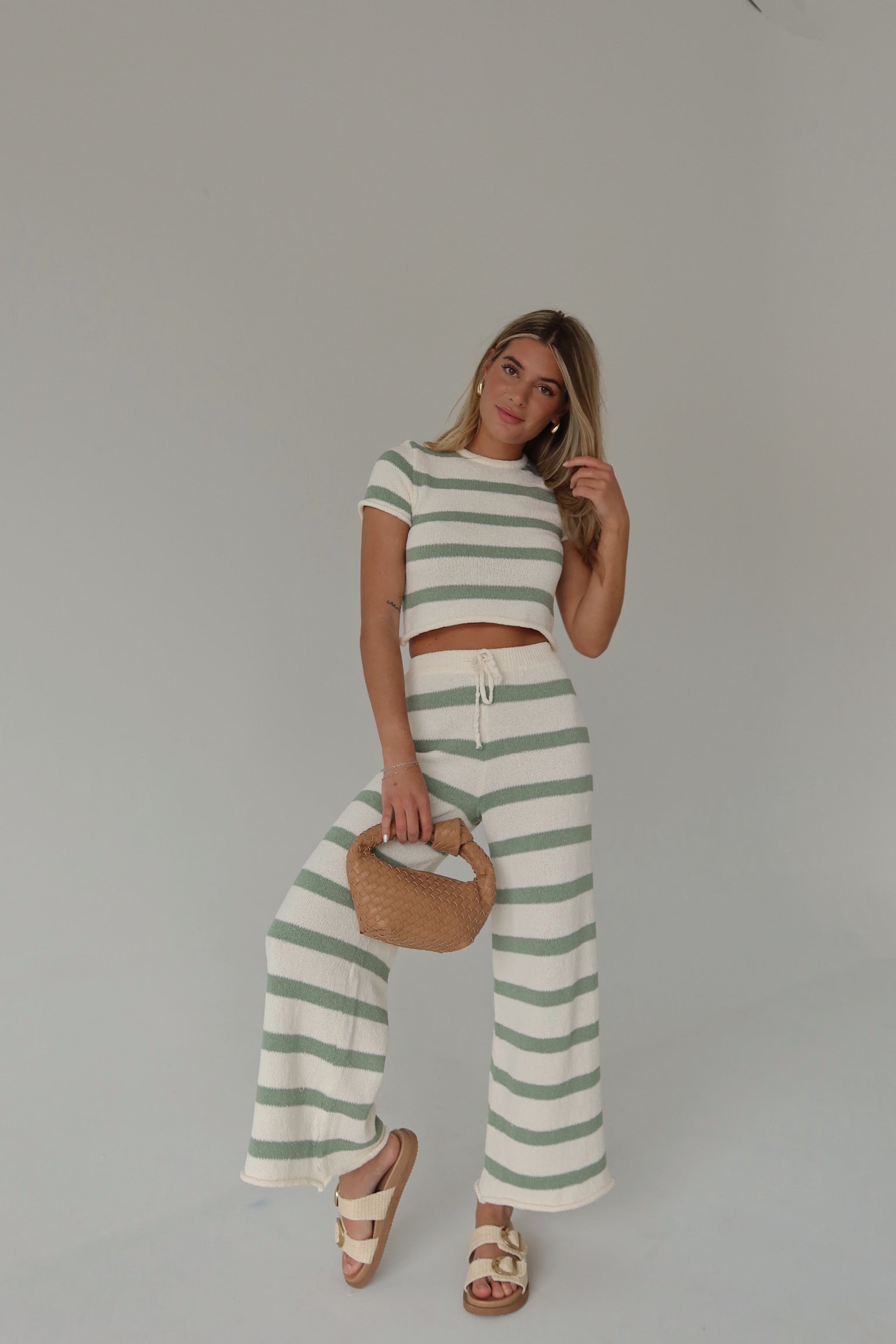 RESTOCKED :Riley Stripe Short Sleeve Top