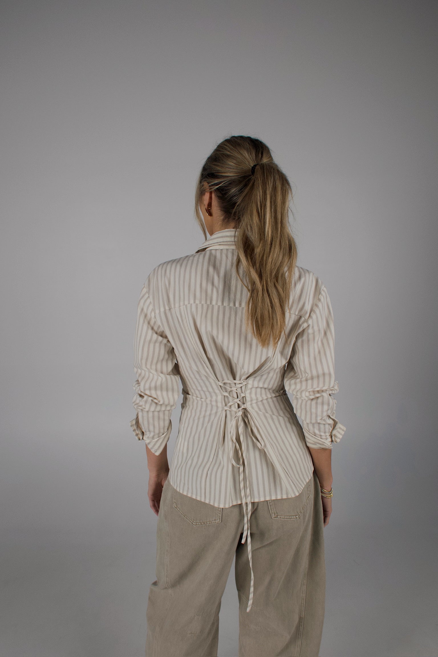 Collins Pinstripe Button-Up Shirt