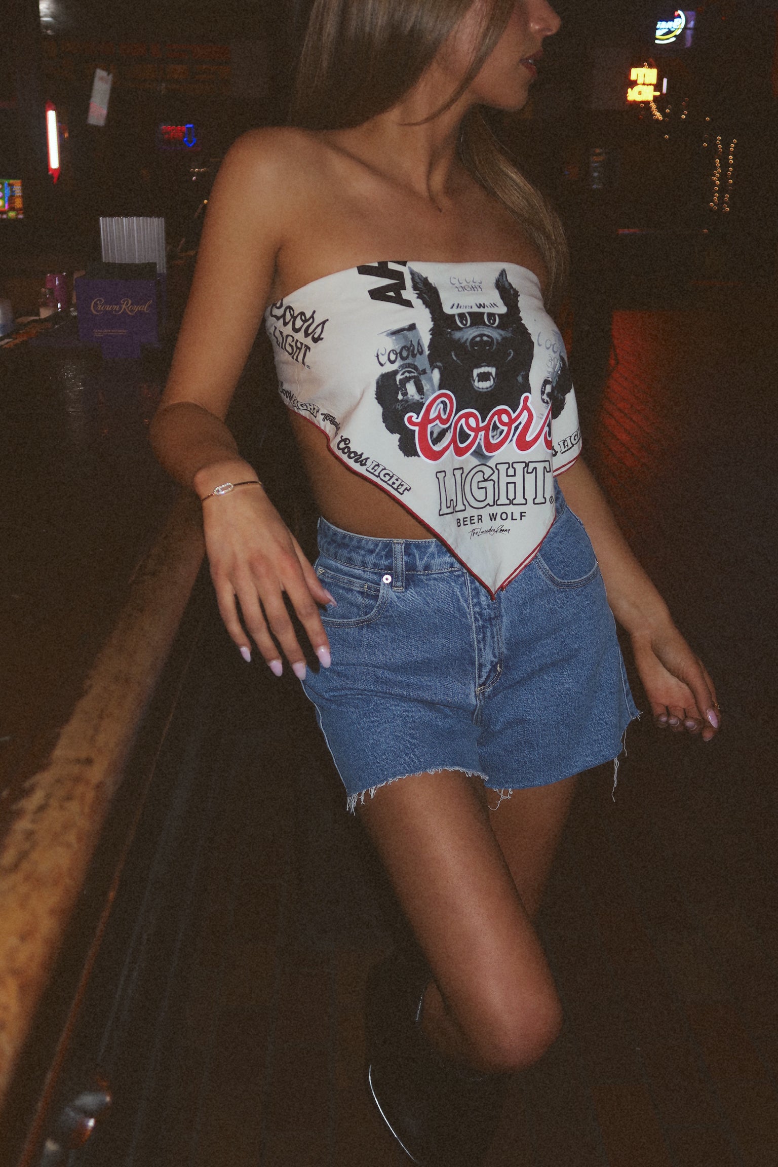 Coors Light Vintage Bandana Top
