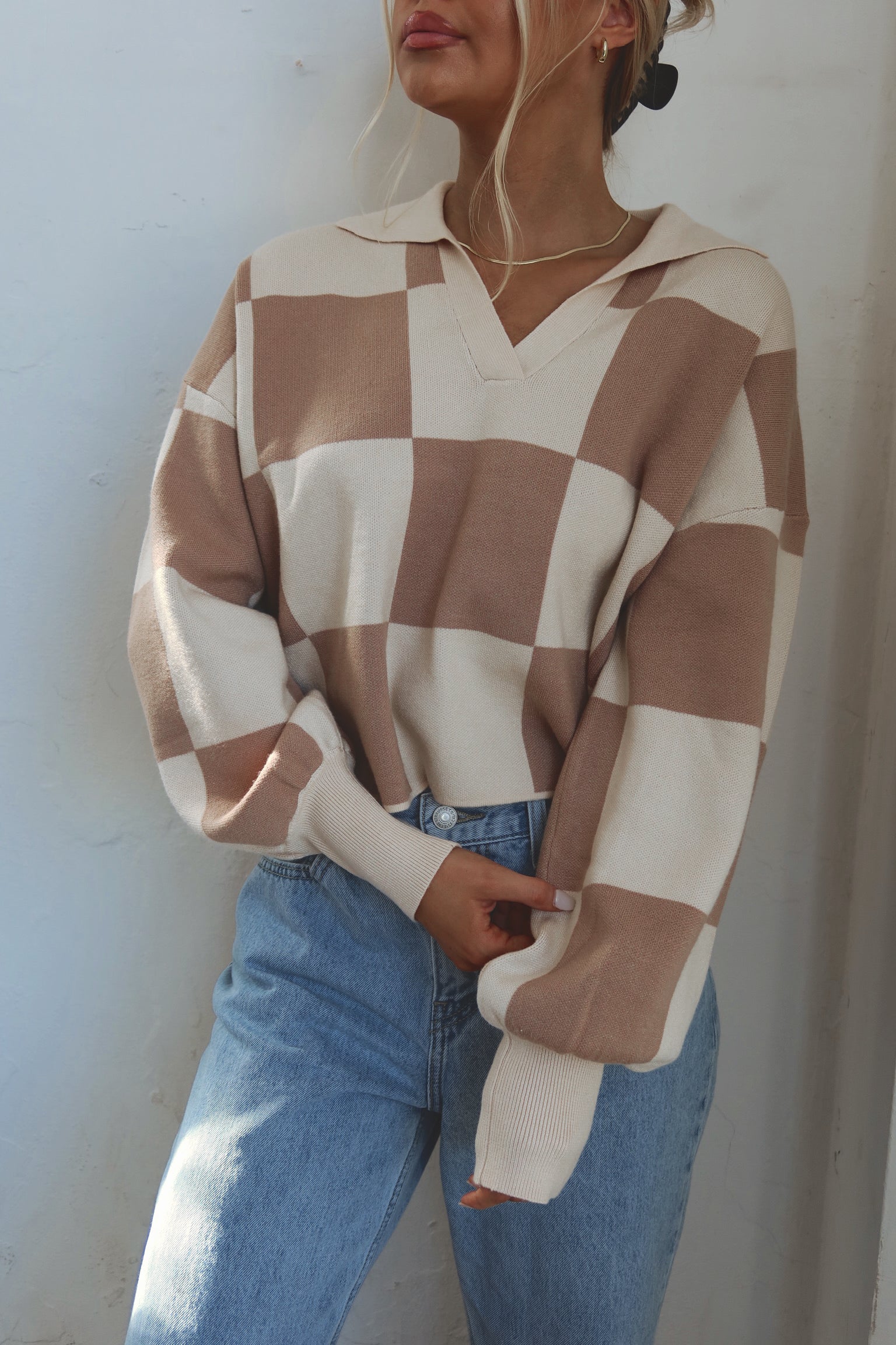 Murphy Checkered Sweater