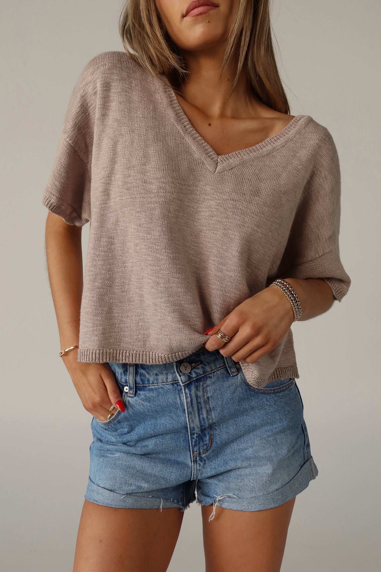 Suttyn Knit Short Sleeve Top