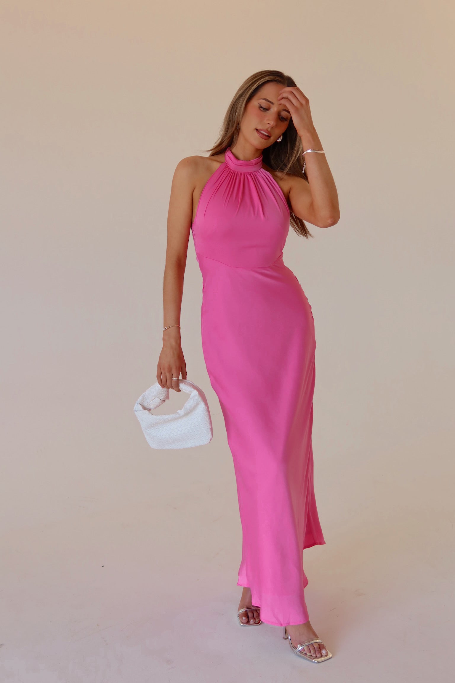 RESTOCKED: Aubree Halterneck Maxi Dress