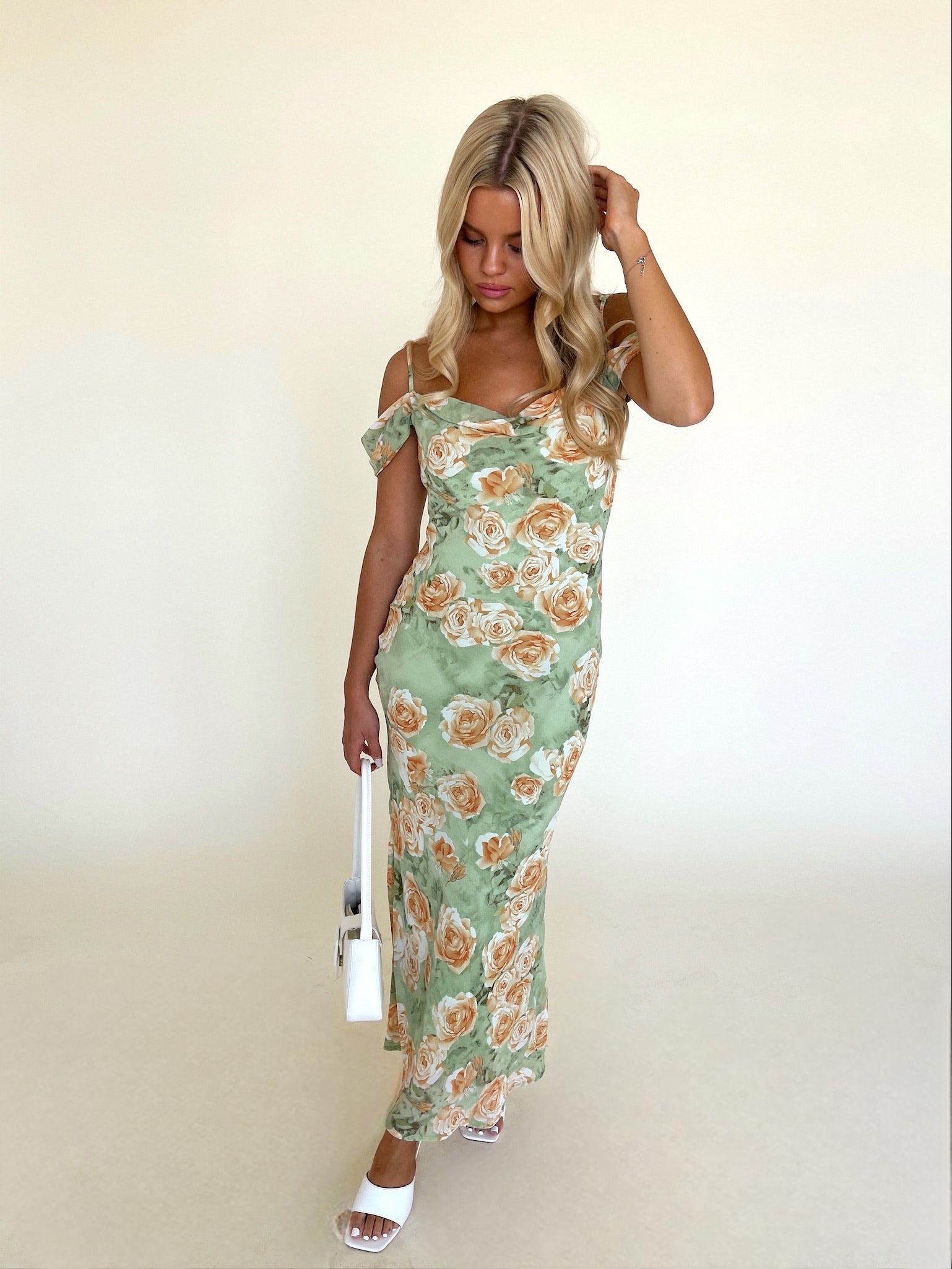 SALE :Carina Floral Midi Dress