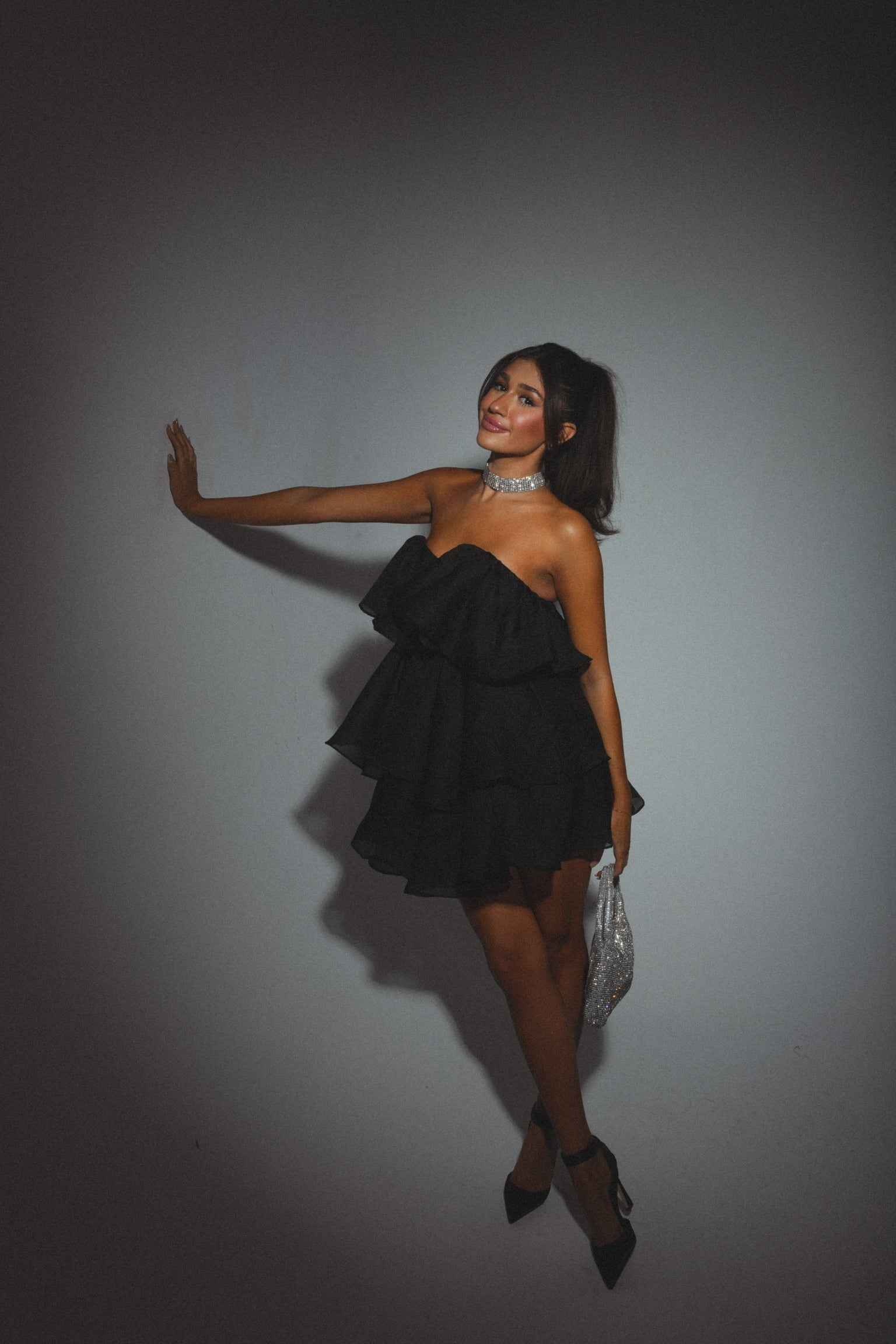 Lily Rose Strapless Tiered Mini Dress