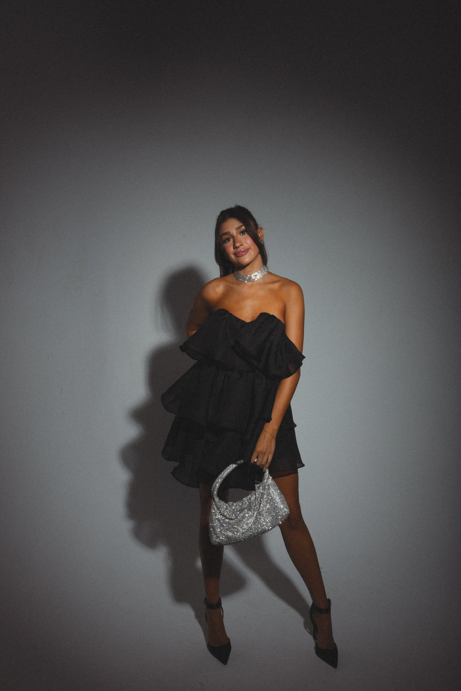 Lily Rose Strapless Tiered Mini Dress