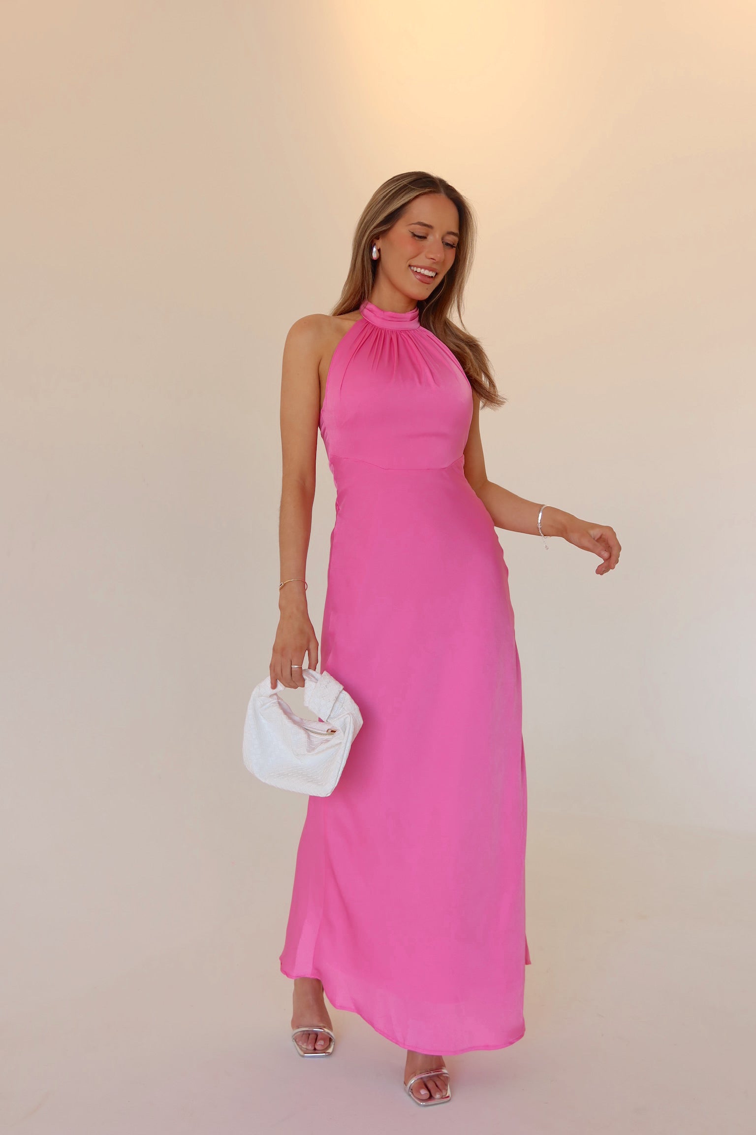 RESTOCKED: Aubree Halterneck Maxi Dress