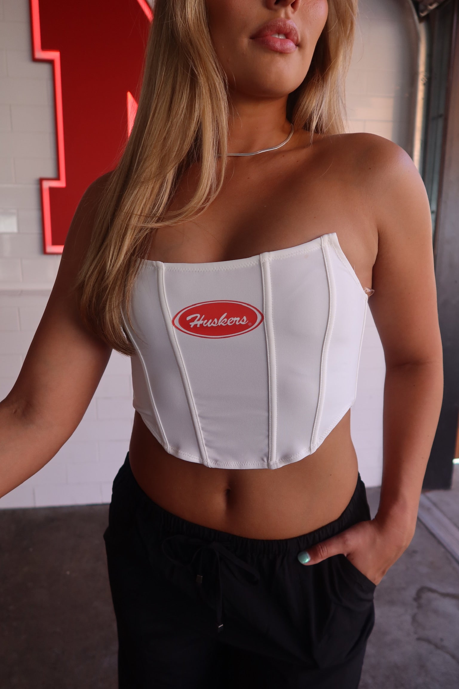 Huskers Strapless Corset