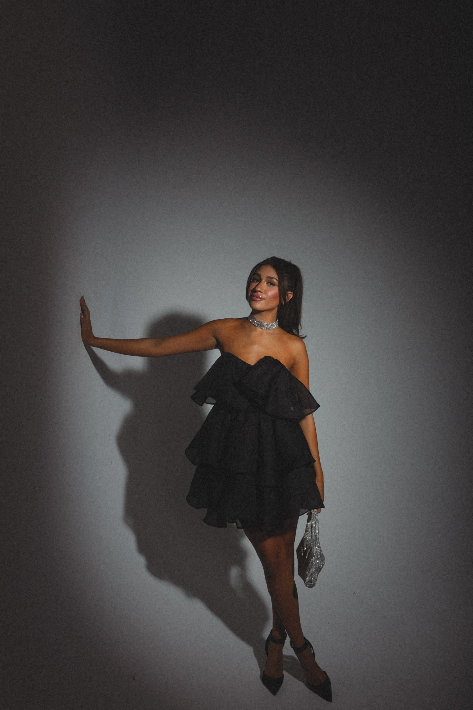 Lily Rose Strapless Tiered Mini Dress