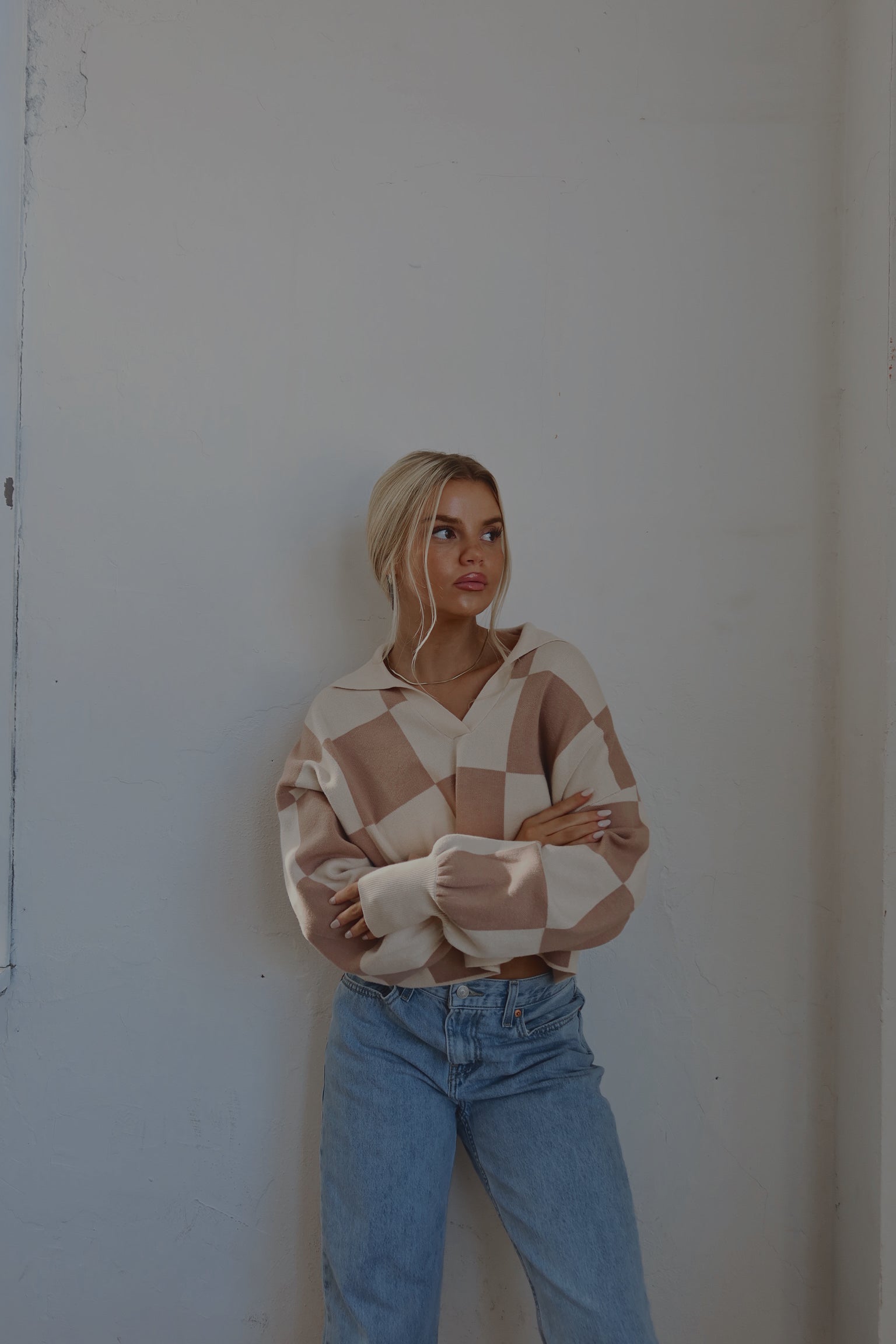 Murphy Checkered Sweater