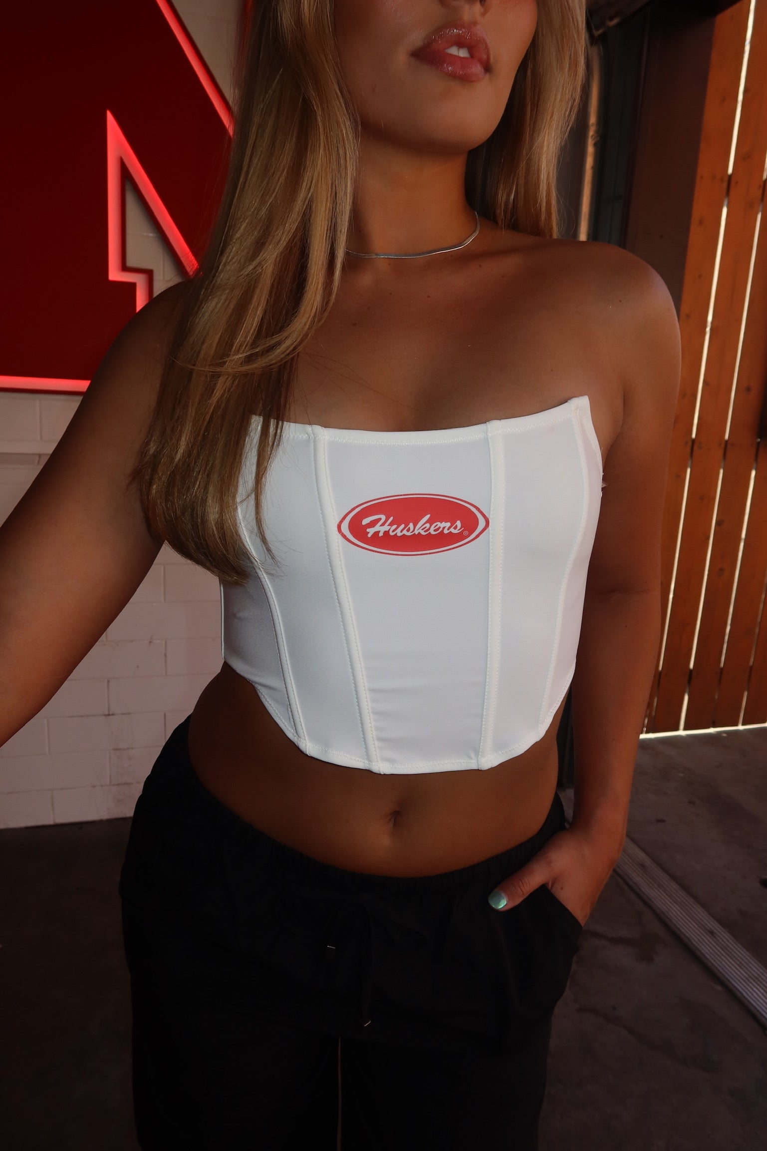 Huskers Strapless Corset