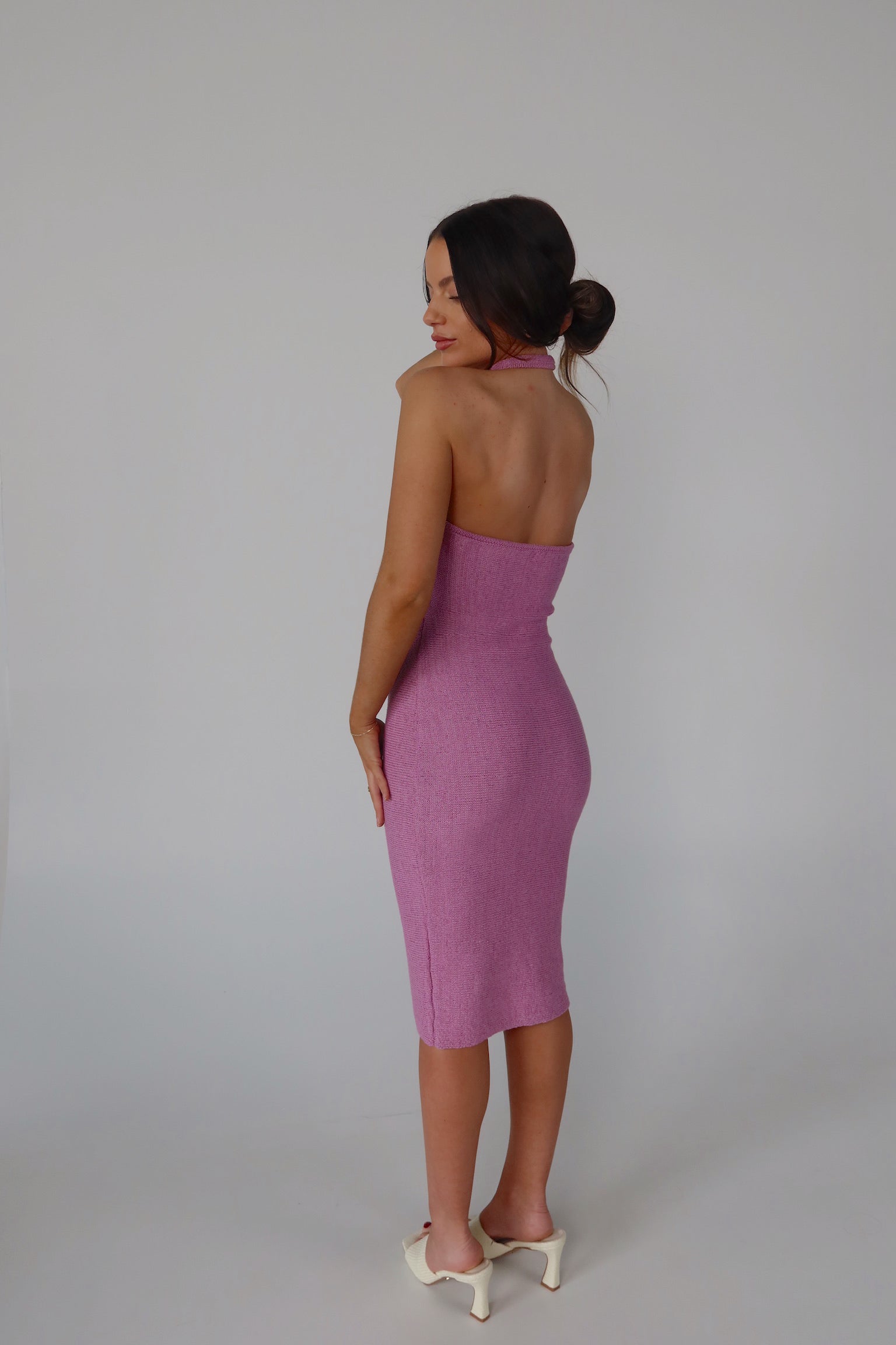 SALE  : Briella Knit Midi Halter Dress