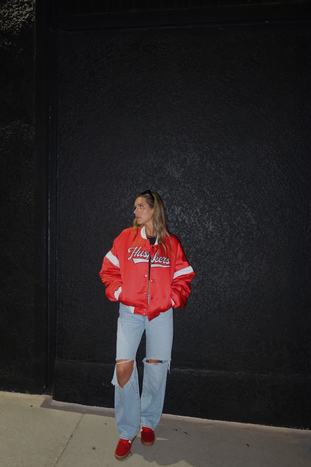Huskers Varsity Bomber Jacket