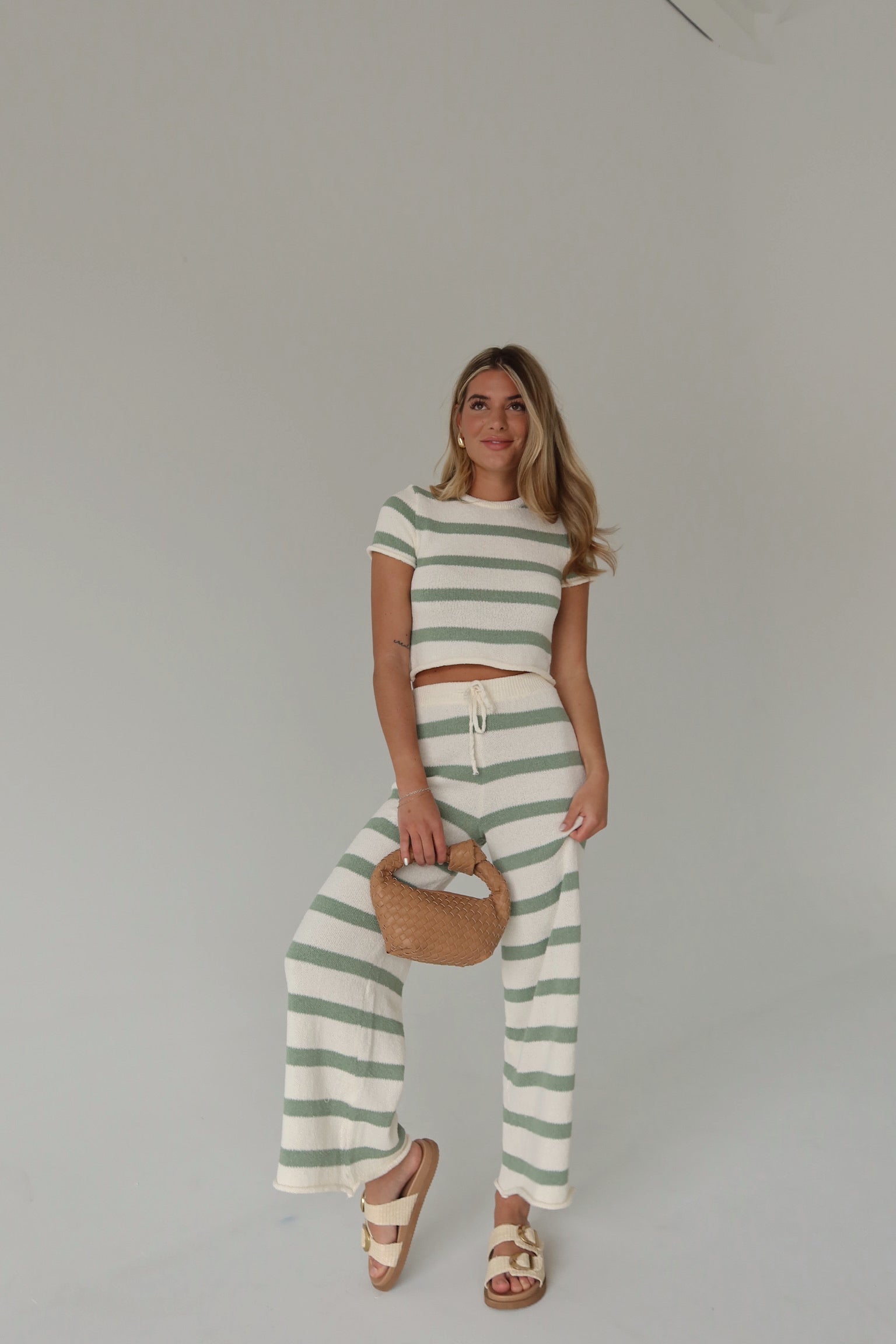 RESTOCKED :Riley Stripe Short Sleeve Top