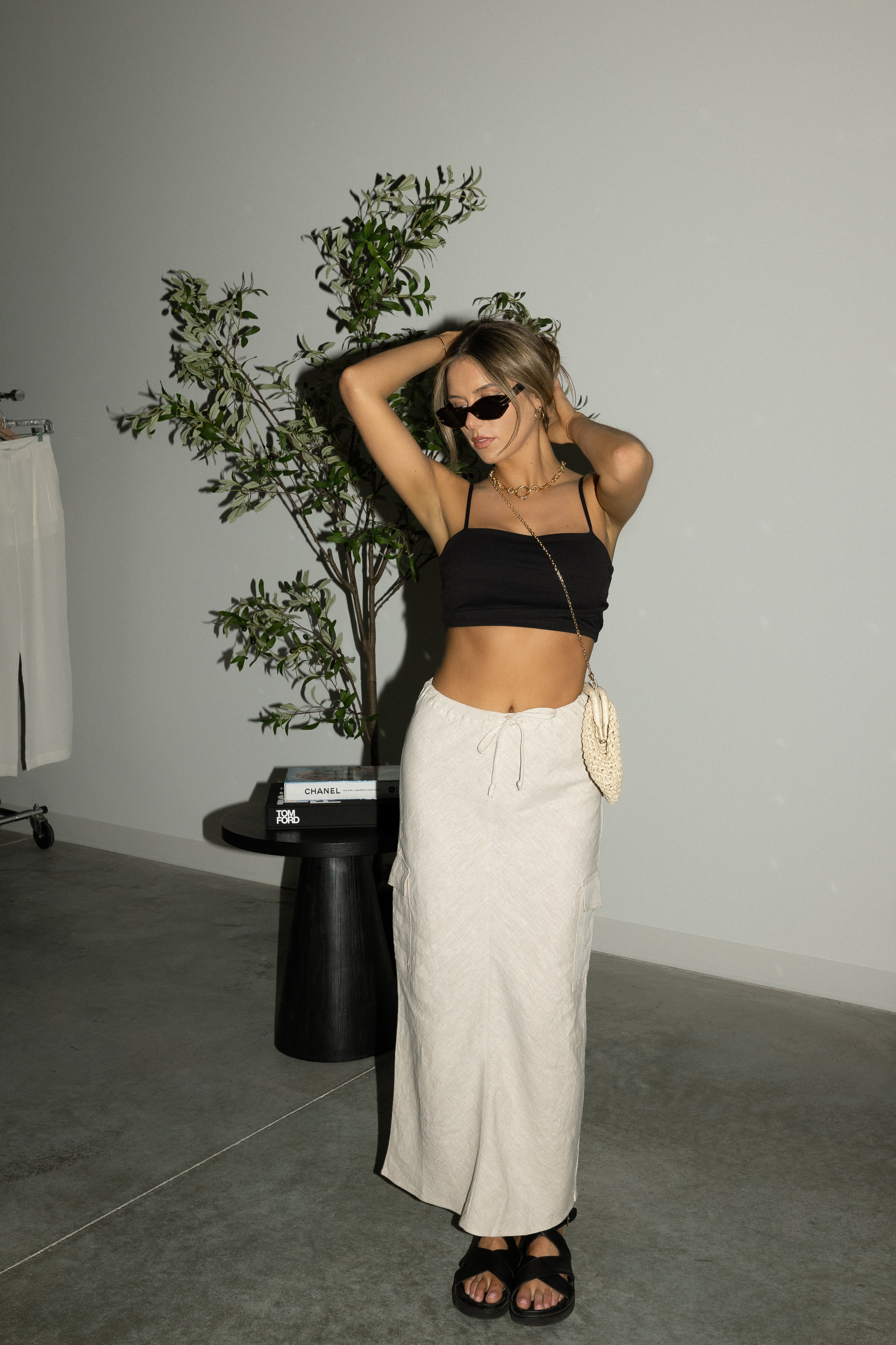 Brea Gathered Crop Tank