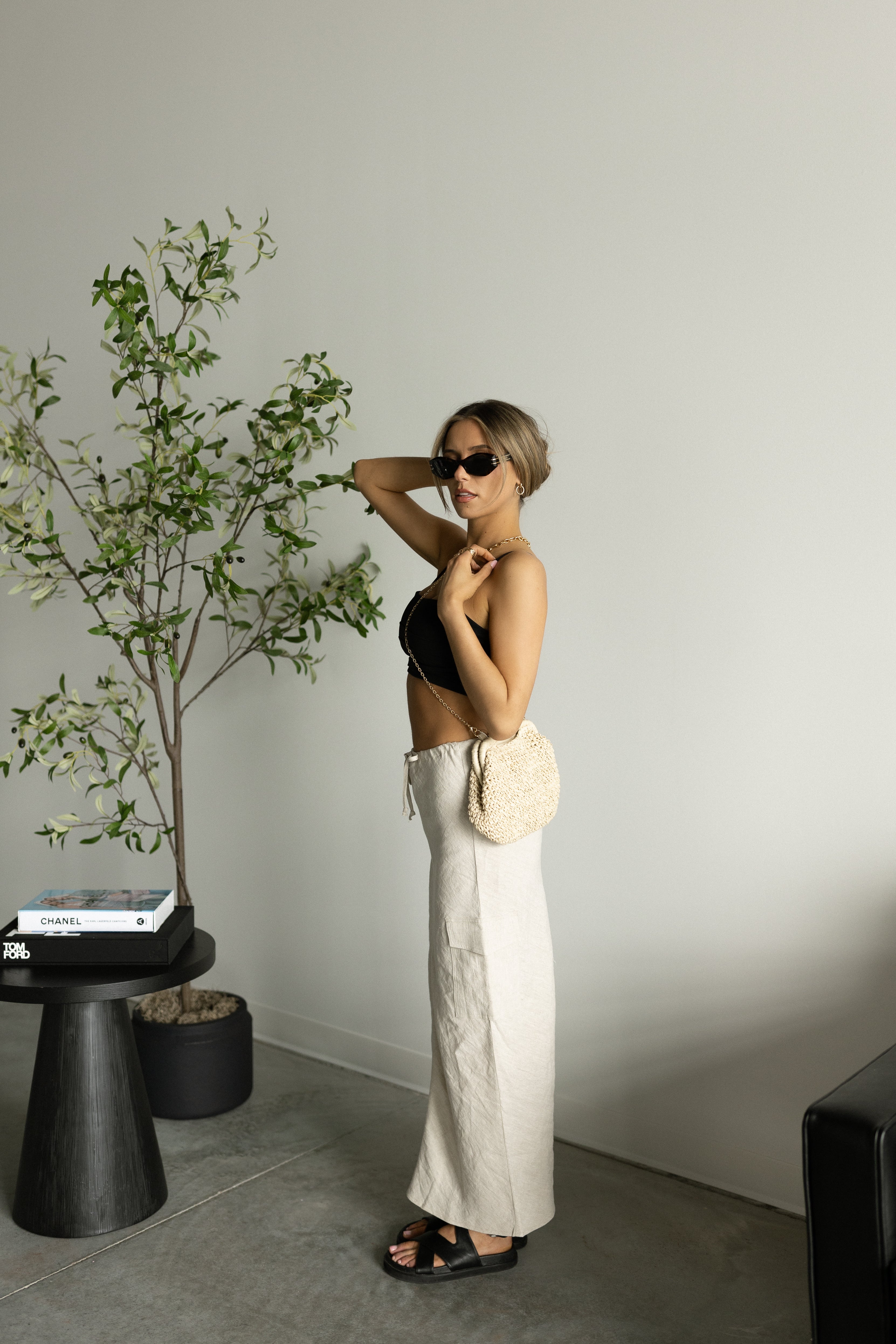 Brea Gathered Crop Tank