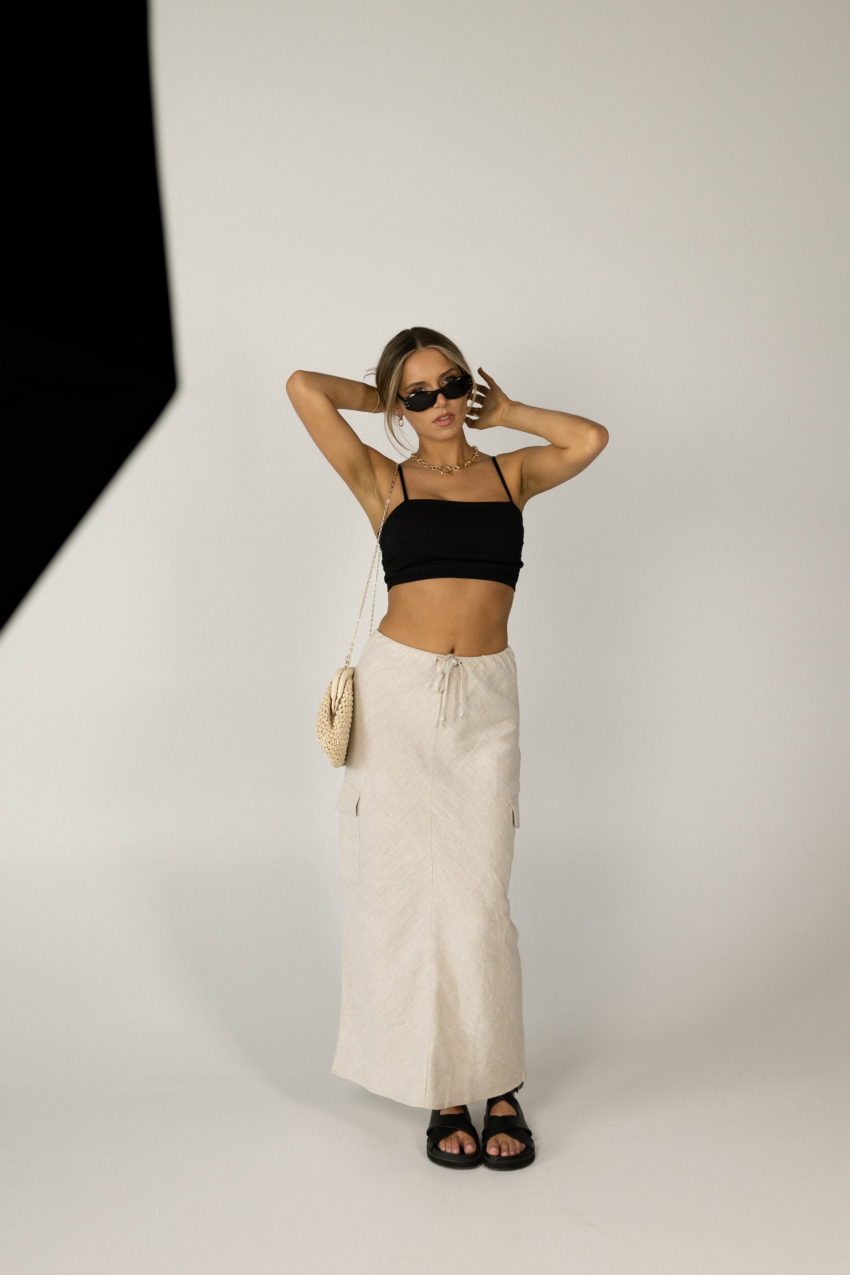 Brea Gathered Crop Tank