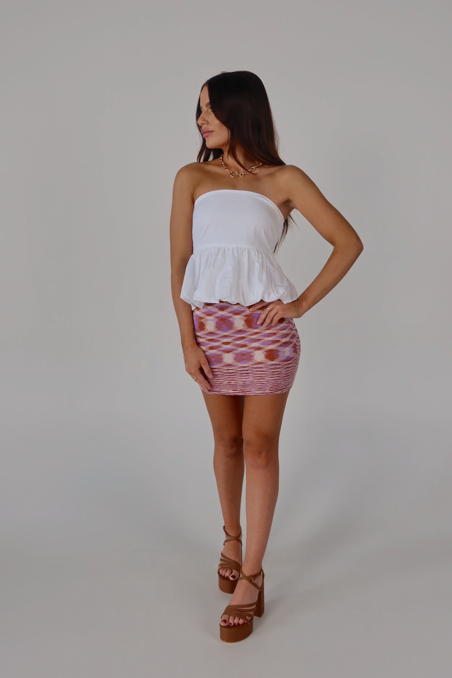 SALE :Piper Lavender Knit Mini Skirt