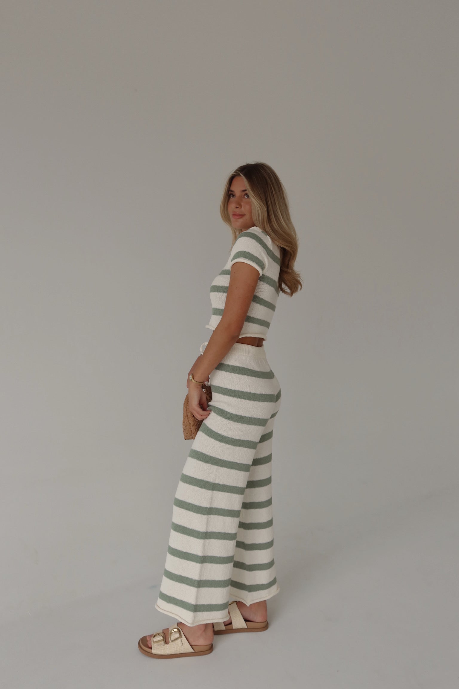 RESTOCKED :Riley Stripe Short Sleeve Top