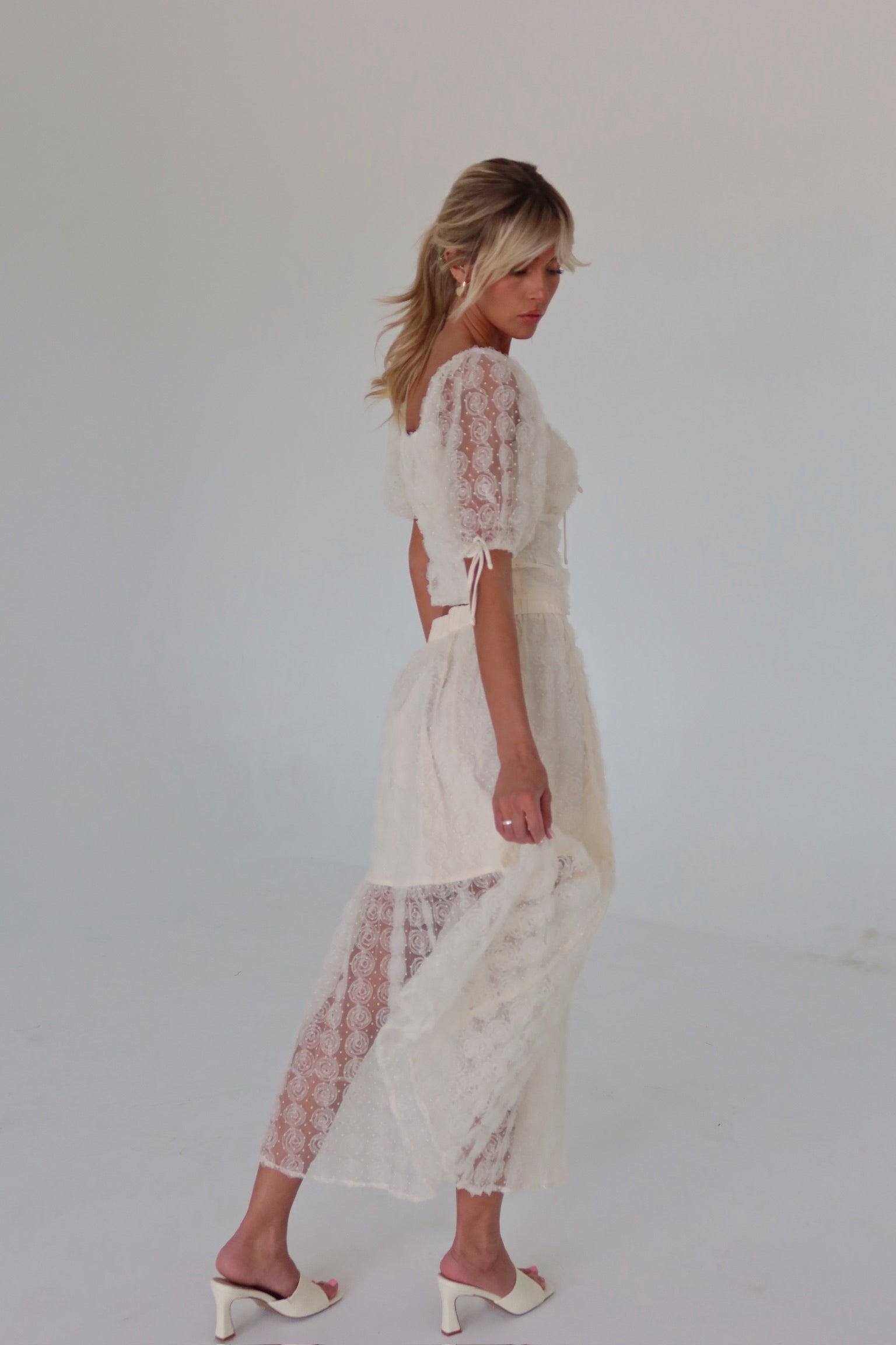 Stella Rose Applique Puff Sleeve Top