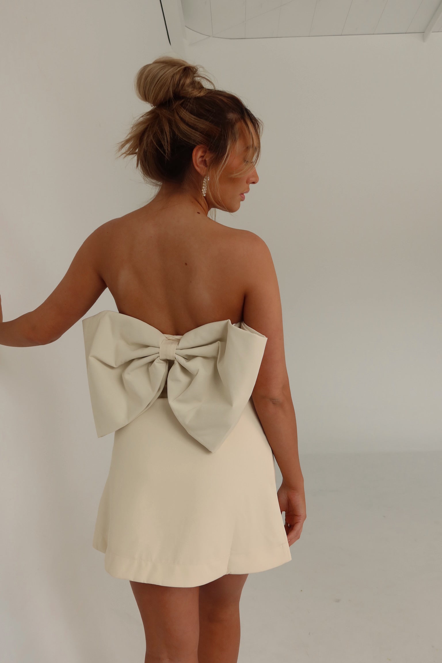 Taisley Bow Back Mini Dress