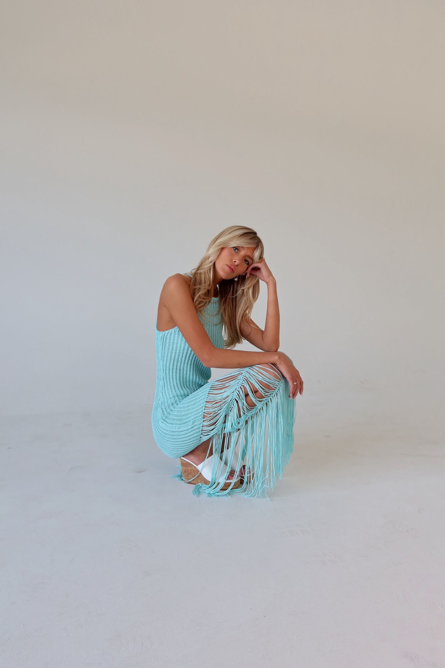 Jenna Fringe Midi Dress