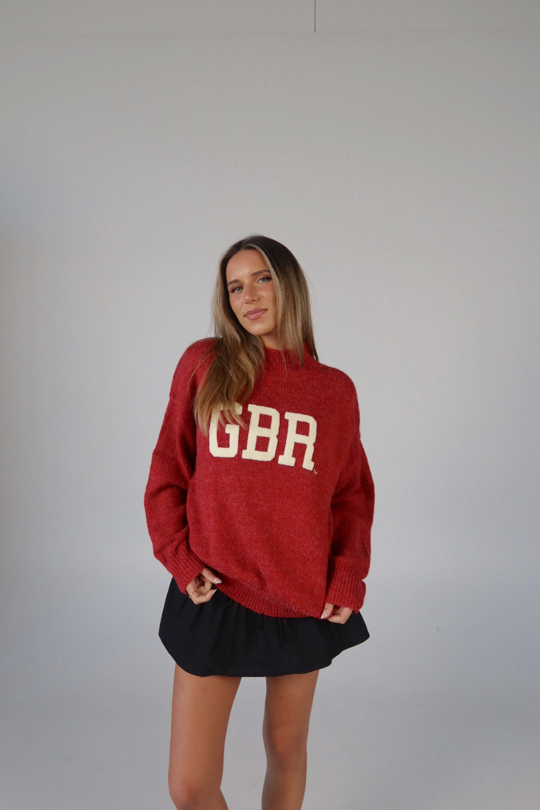 Nebraska Varsity Sweater In Red