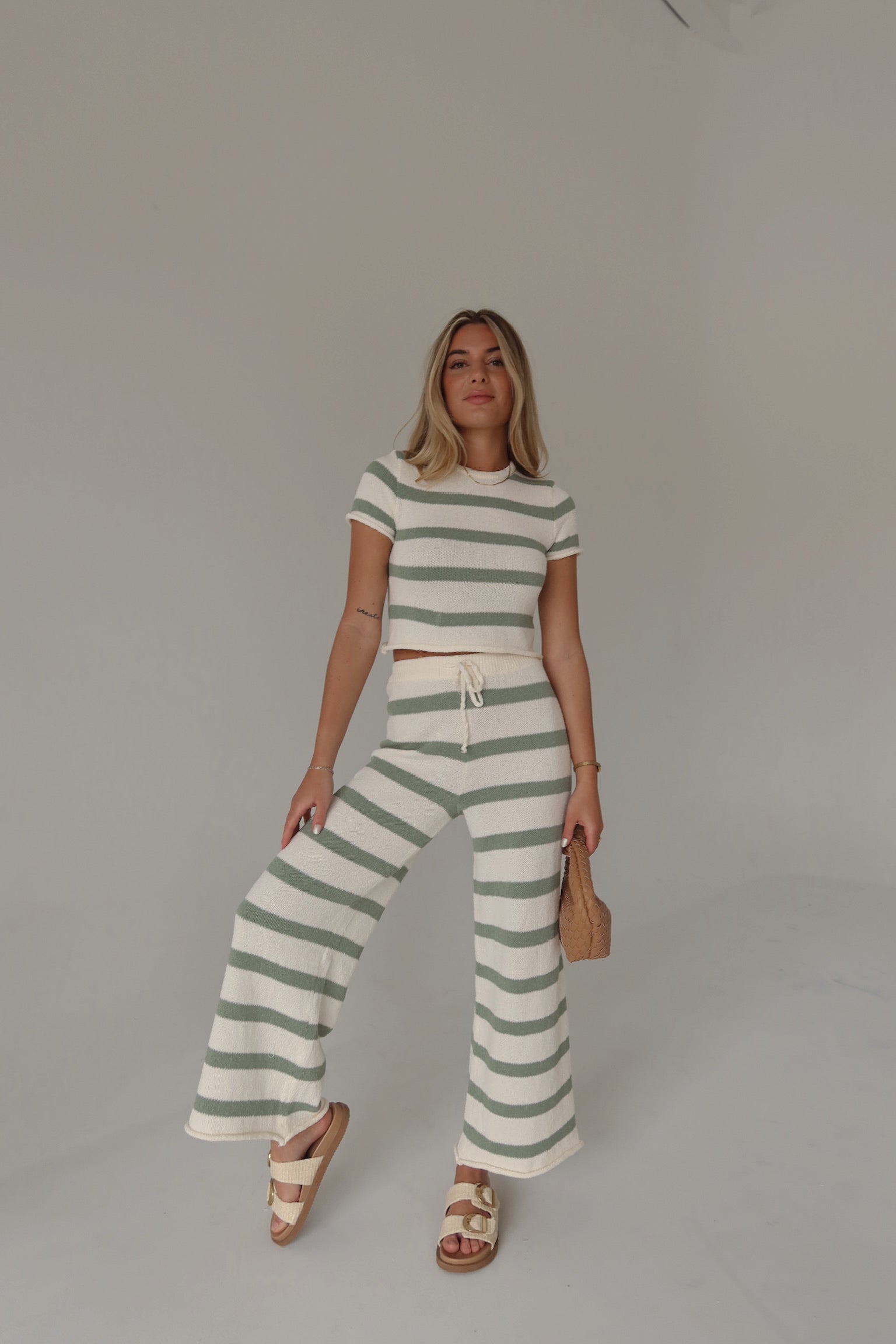 RESTOCKED :Riley Stripe Short Sleeve Top