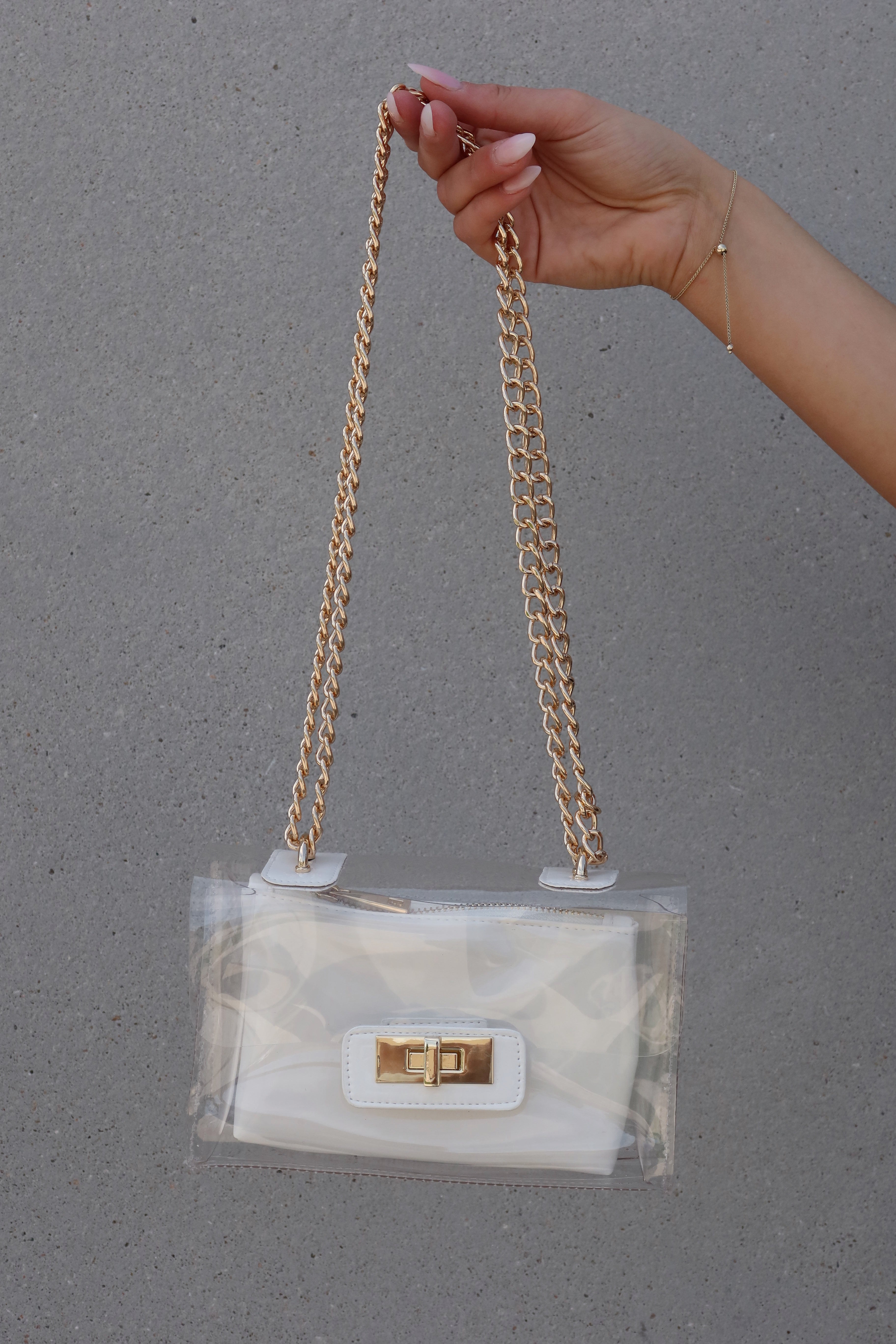 BILLINI : Colette Shoulder Bag In White Patent