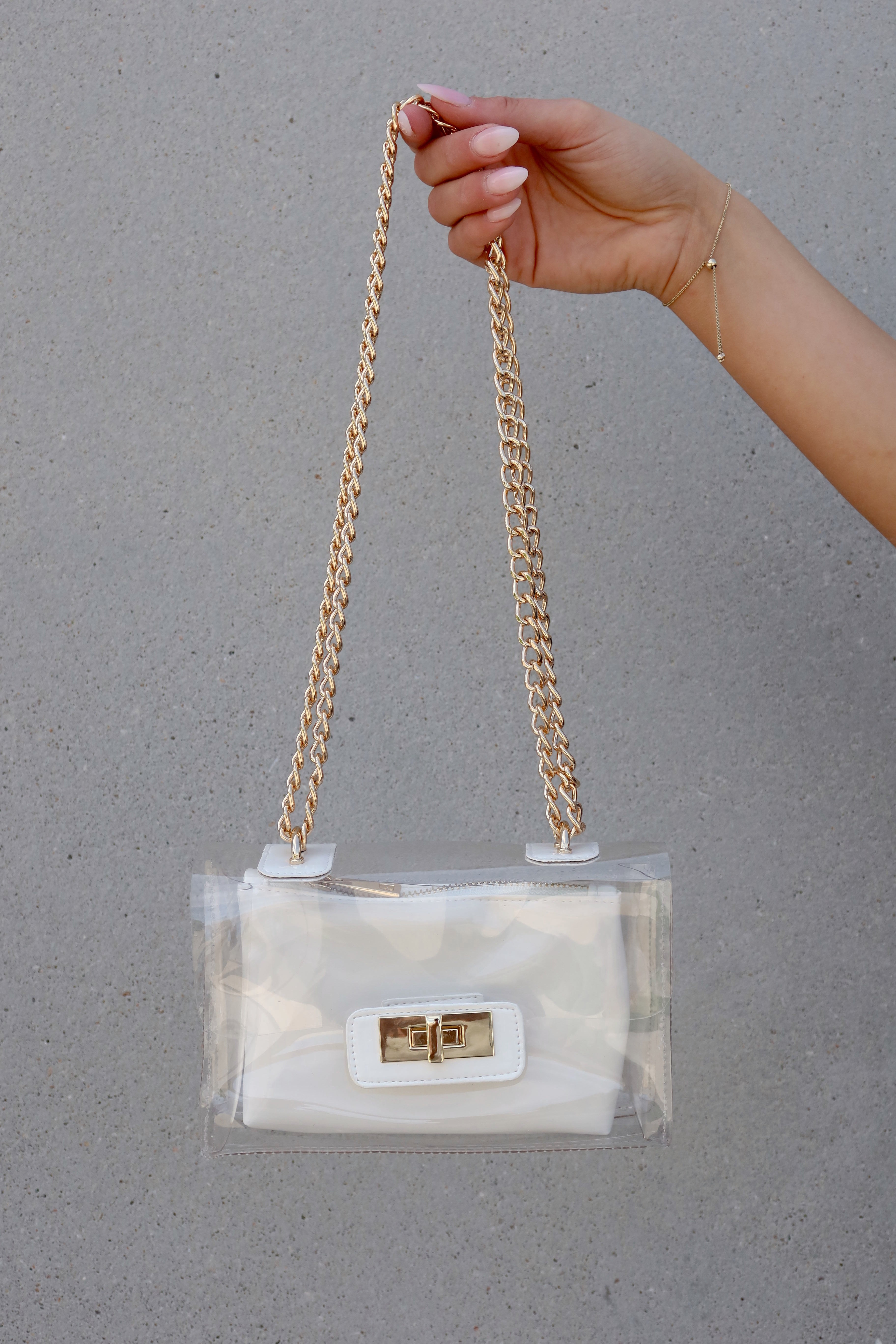 BILLINI : Colette Shoulder Bag In White Patent