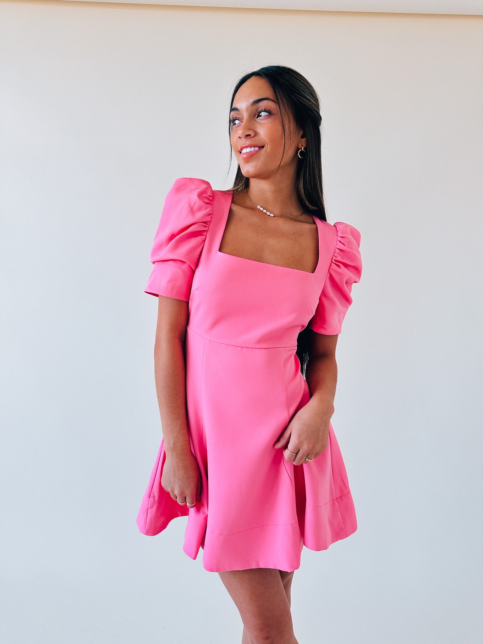 SALE :Piper Puff Sleeve Babydoll Dress