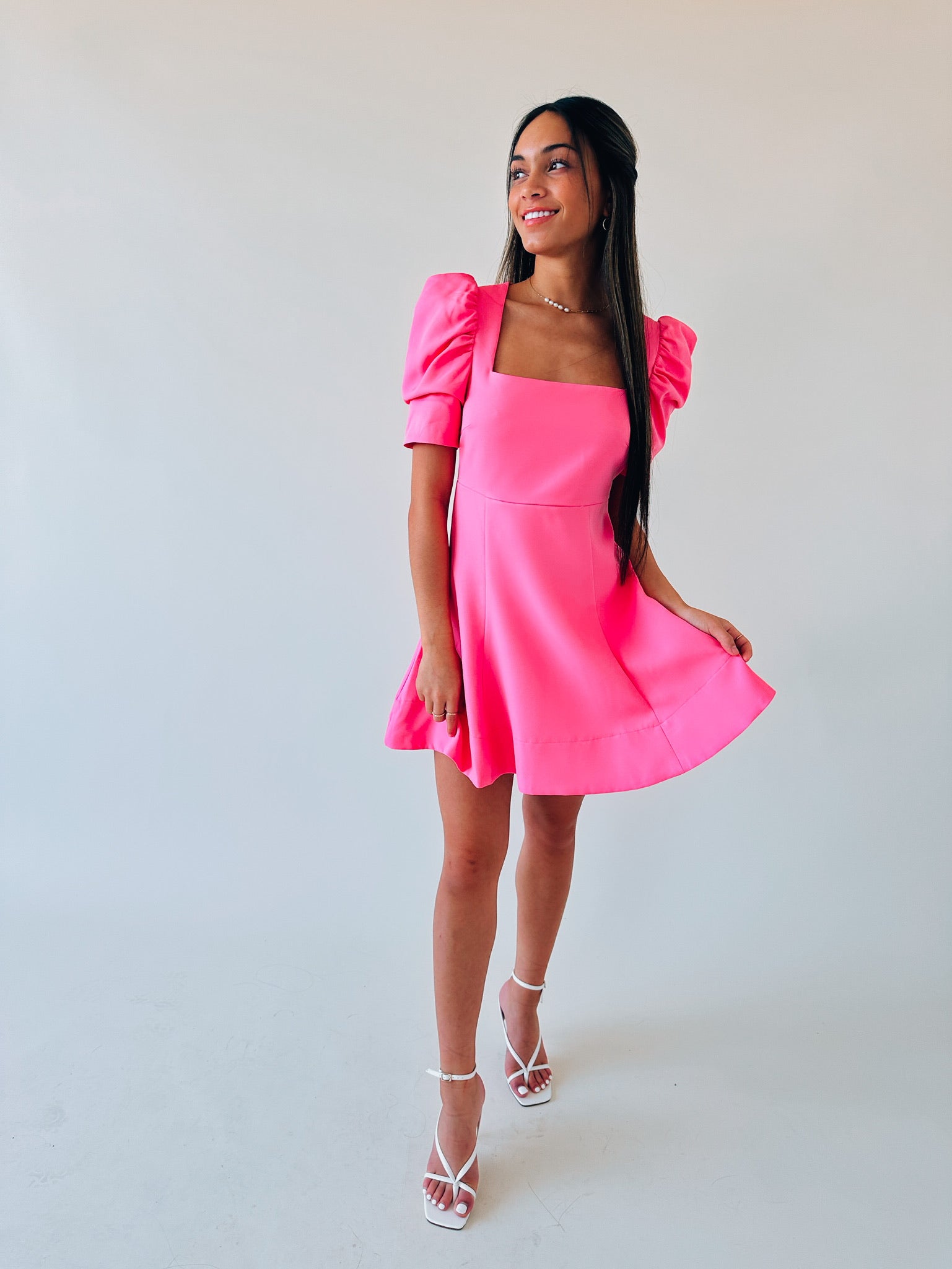 SALE :Piper Puff Sleeve Babydoll Dress