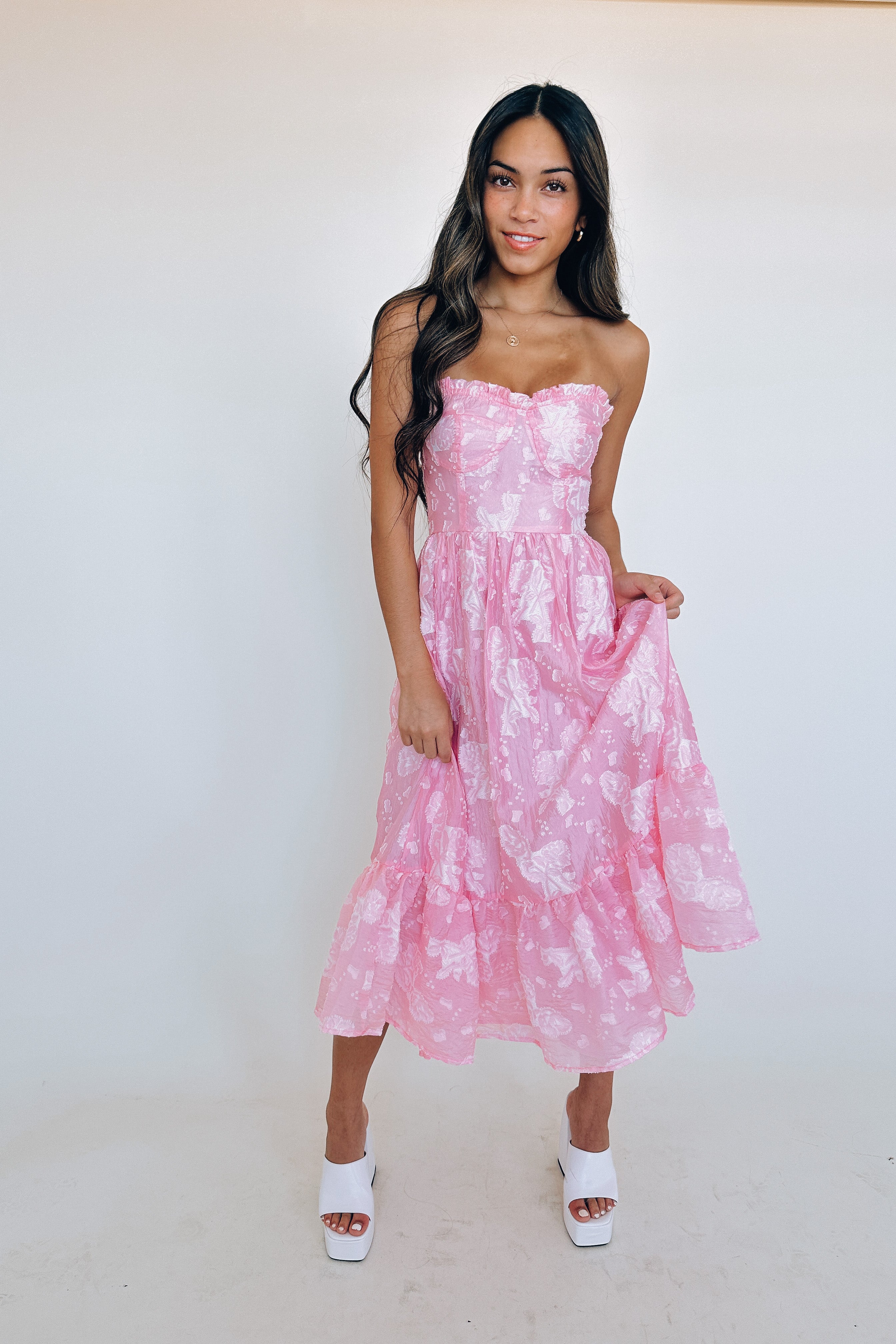 Scarlett Ruffle Midi Dress