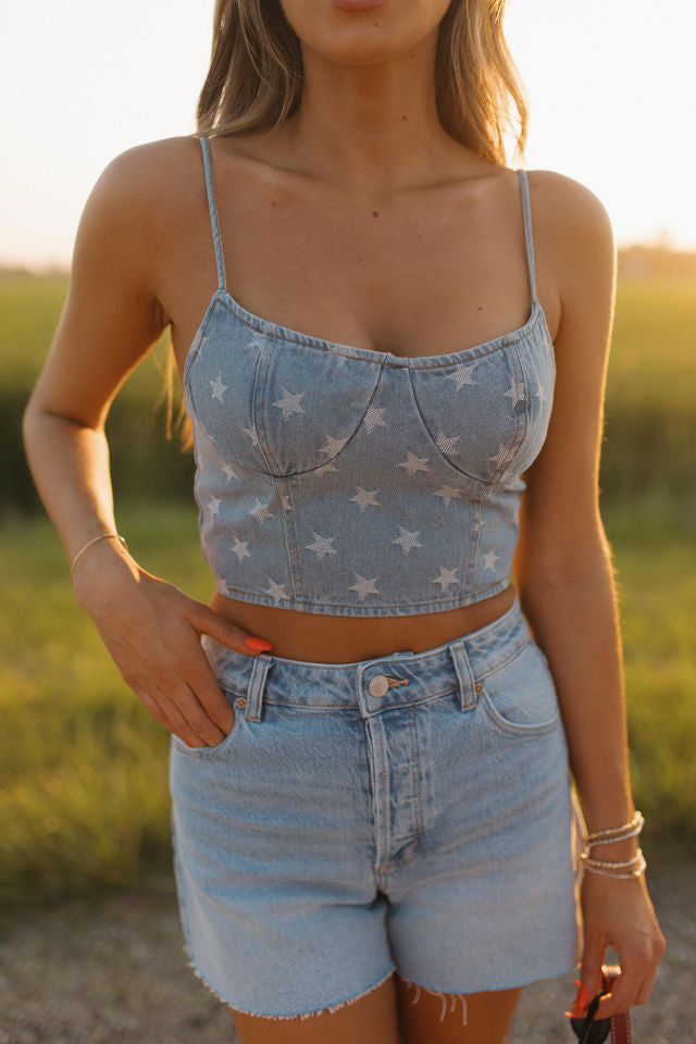 Star Denim Bustier