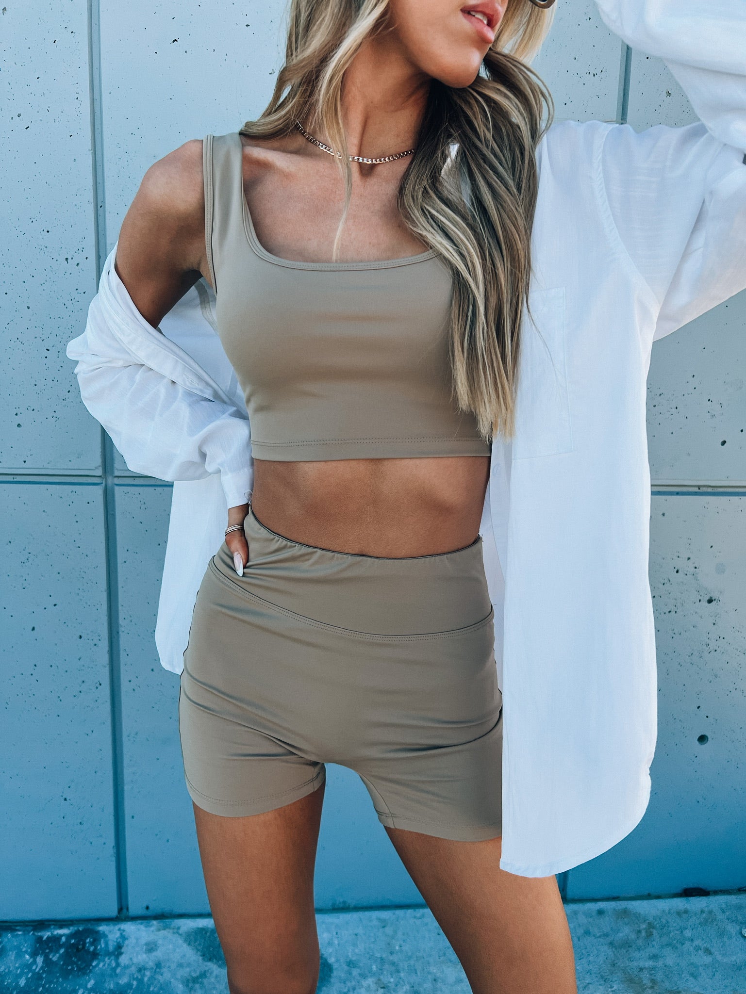 SALE :Lux Active Set In Taupe