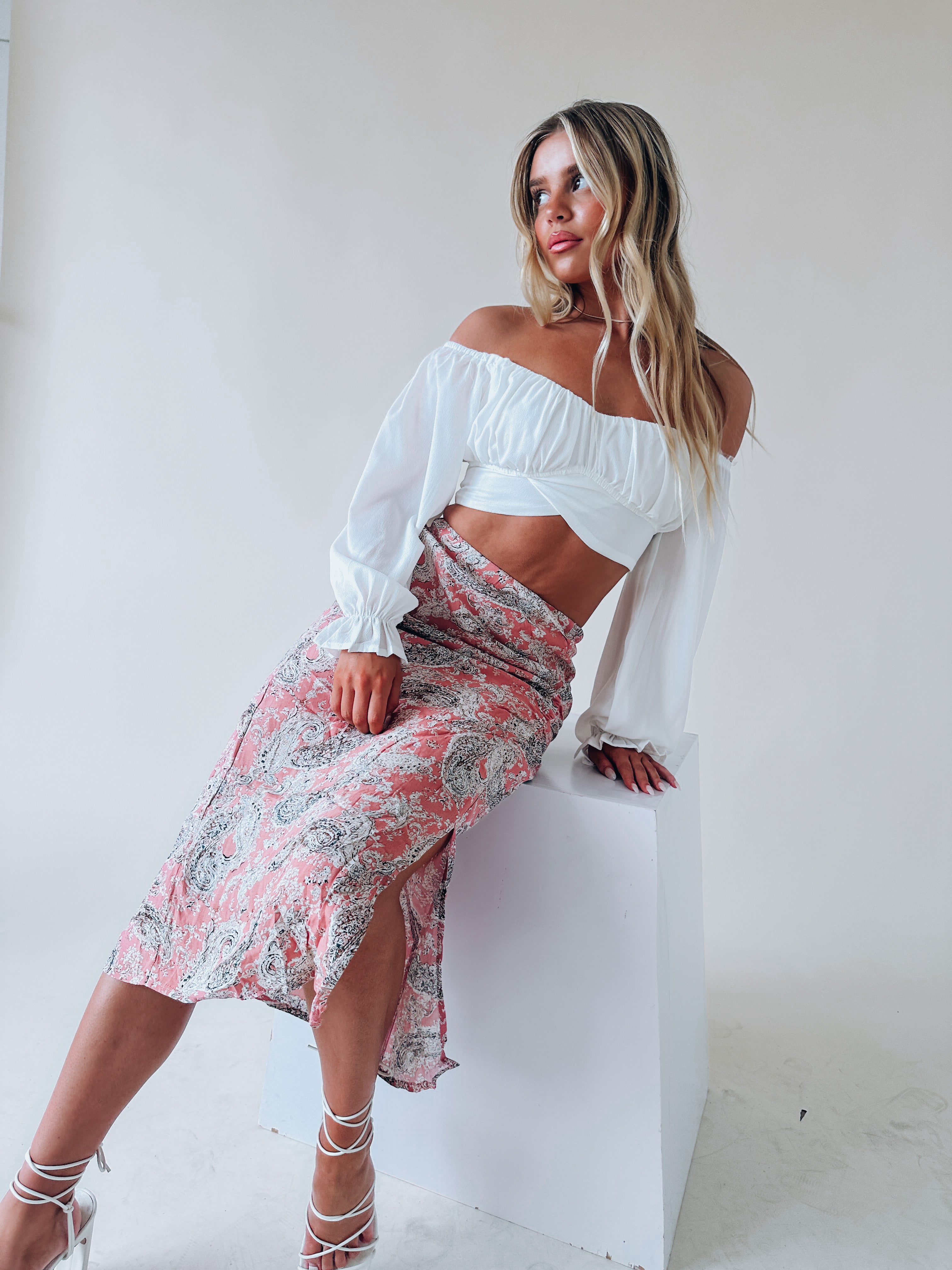 SALE :Paisley Print Midi