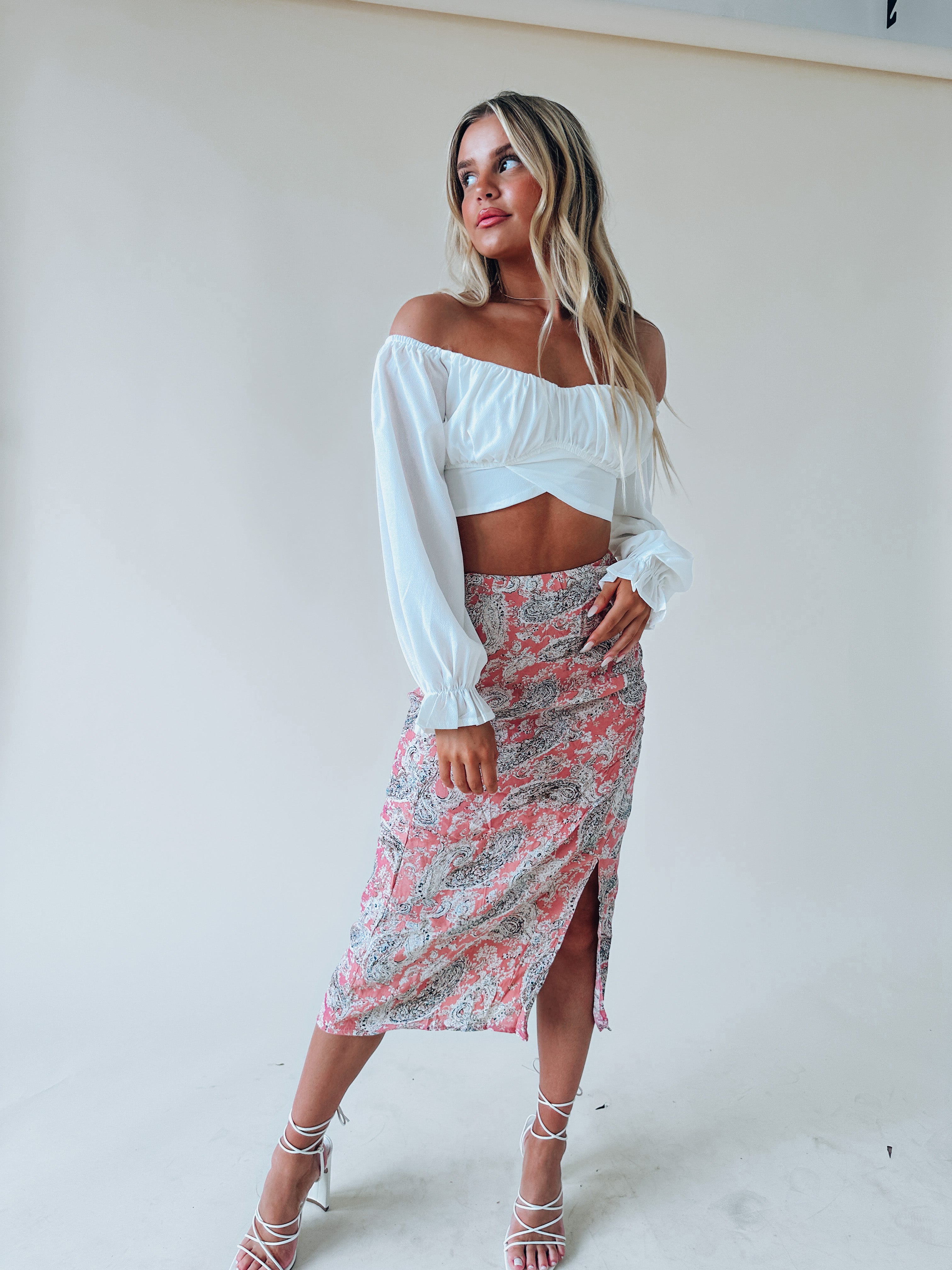 SALE :Paisley Print Midi