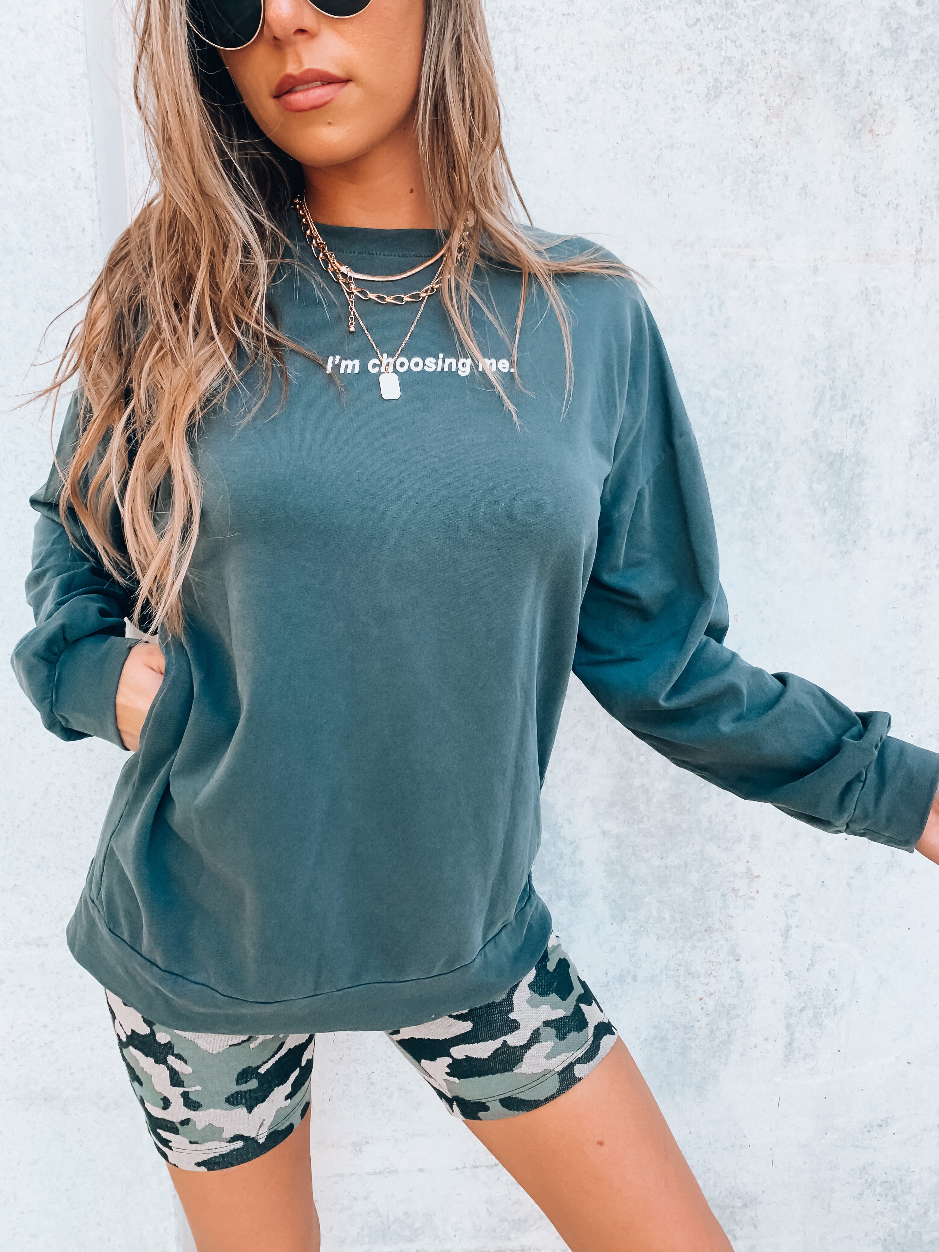 SALE :Knit Camo Biker Shorts