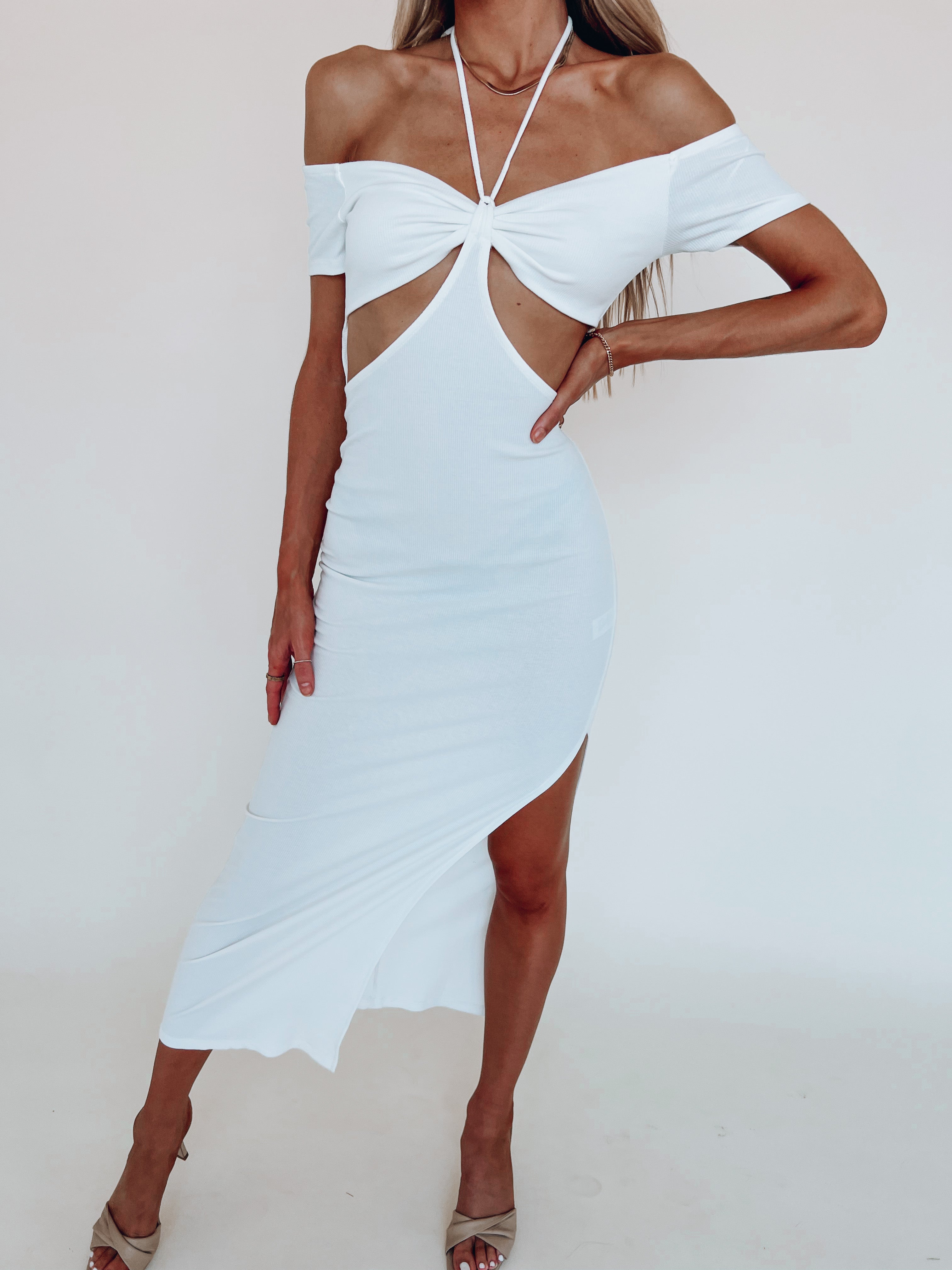 SALE :Caliana Cut Out Midi Dress