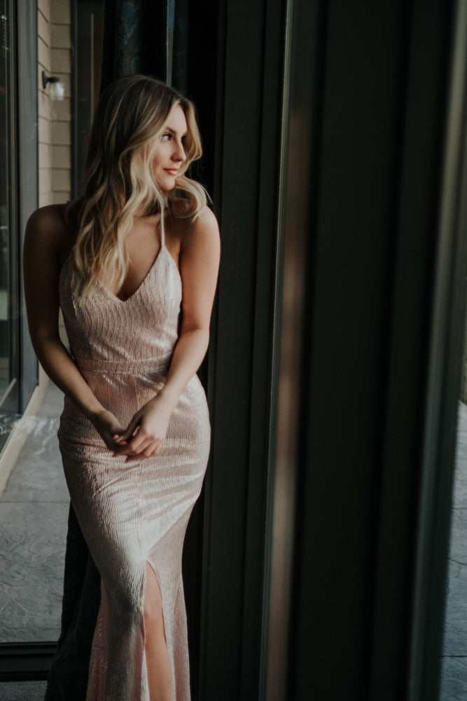 Dazzling Blush Maxi Dress